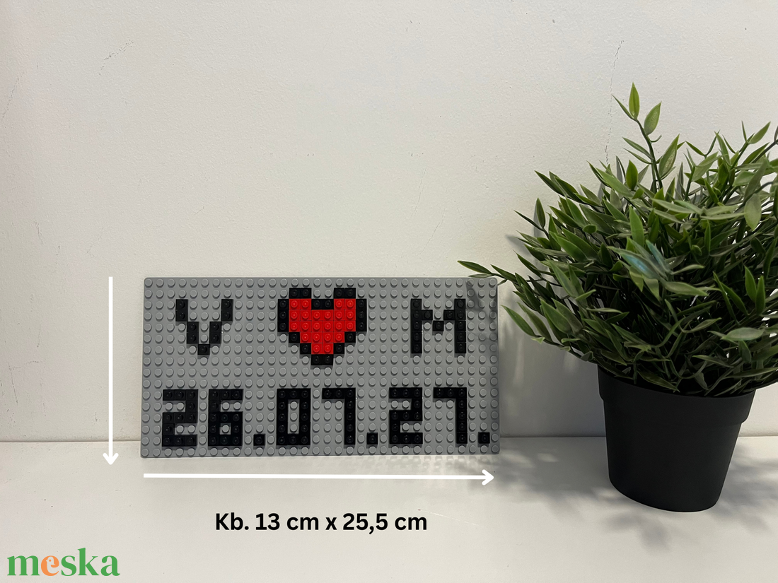 Egyedi esküvői mozaik dekor � monogrammal és dátummal - esküvő - dekoráció - tábla & jelzés - Meska.hu
