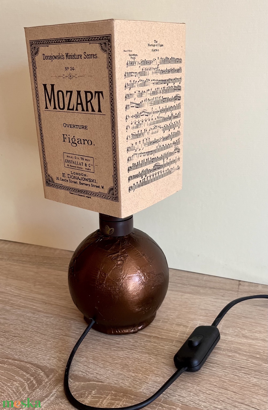 Mozart likőrös lámpa - otthon & életmód - lámpa - asztali lámpa - Meska.hu
