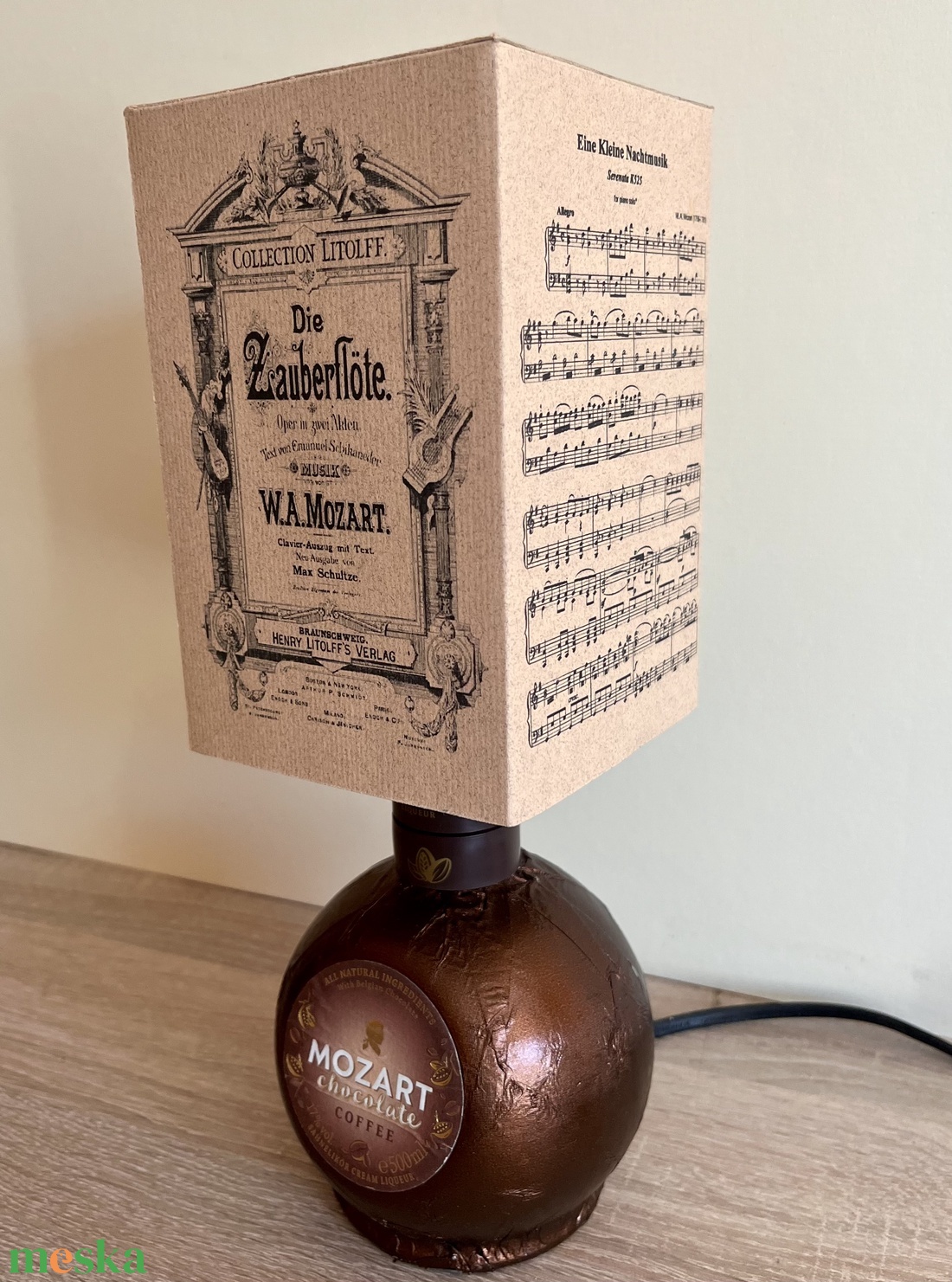 Mozart likőrös lámpa - otthon & életmód - lámpa - asztali lámpa - Meska.hu