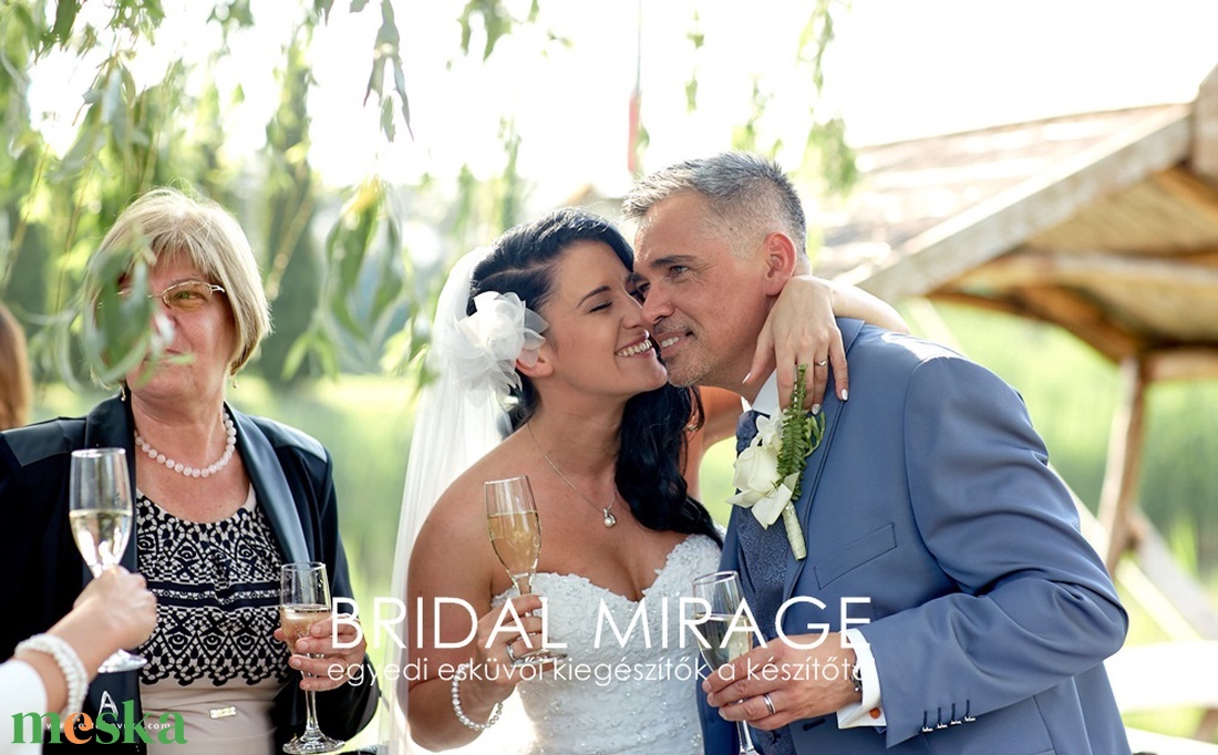 Virágdísz hajba - DÁLIA virág hajdísz - esküvő - hajdísz - kontydísz & hajdísz - Meska.hu