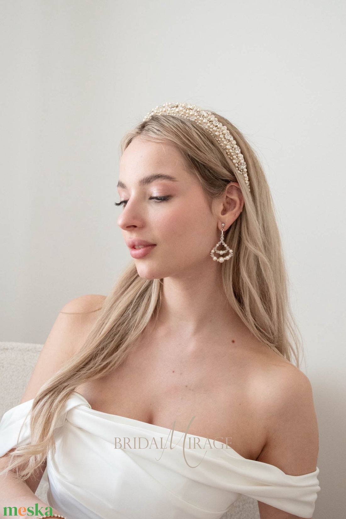 DÉLIA - alkalmi, menyasszonyi fülbevaló - ékszer - fülbevaló - lógó fülbevaló - Meska.hu