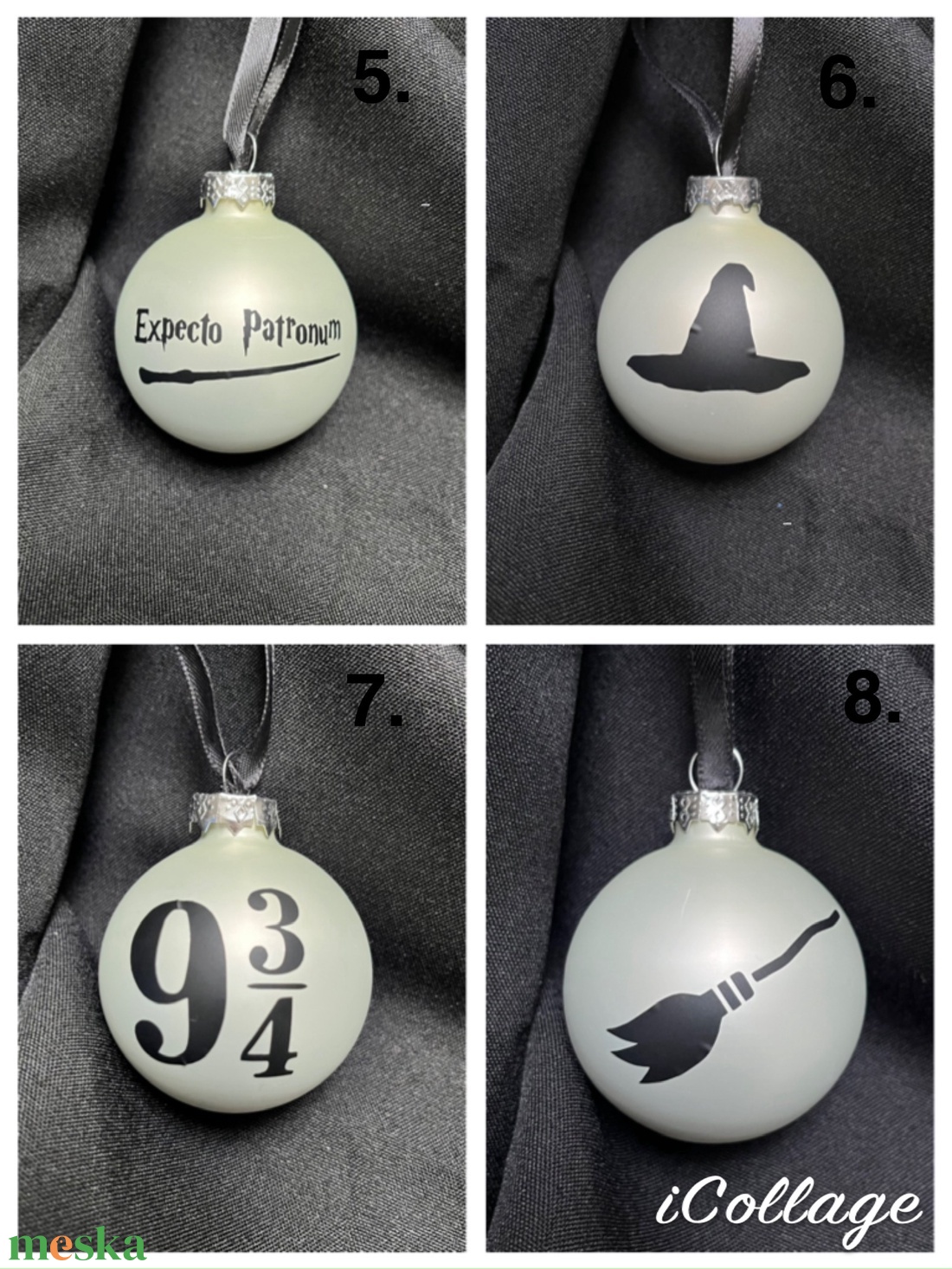 Harry Potter - karácsonyi gömb - karácsony - karácsonyi lakásdekoráció - karácsonyfadíszek - Meska.hu