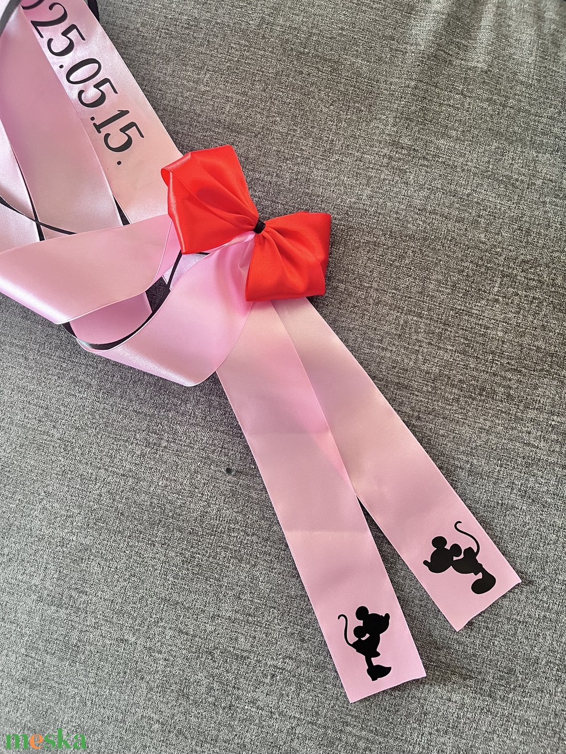 Vőfélyszalag - Minnie-Mickey egér - esküvő - dekoráció - helyszíni dekor - Meska.hu Vőfélyszalag - Minnie-Mickey egér - esküvő - dekoráció - helyszíni dekor - Meska.hu