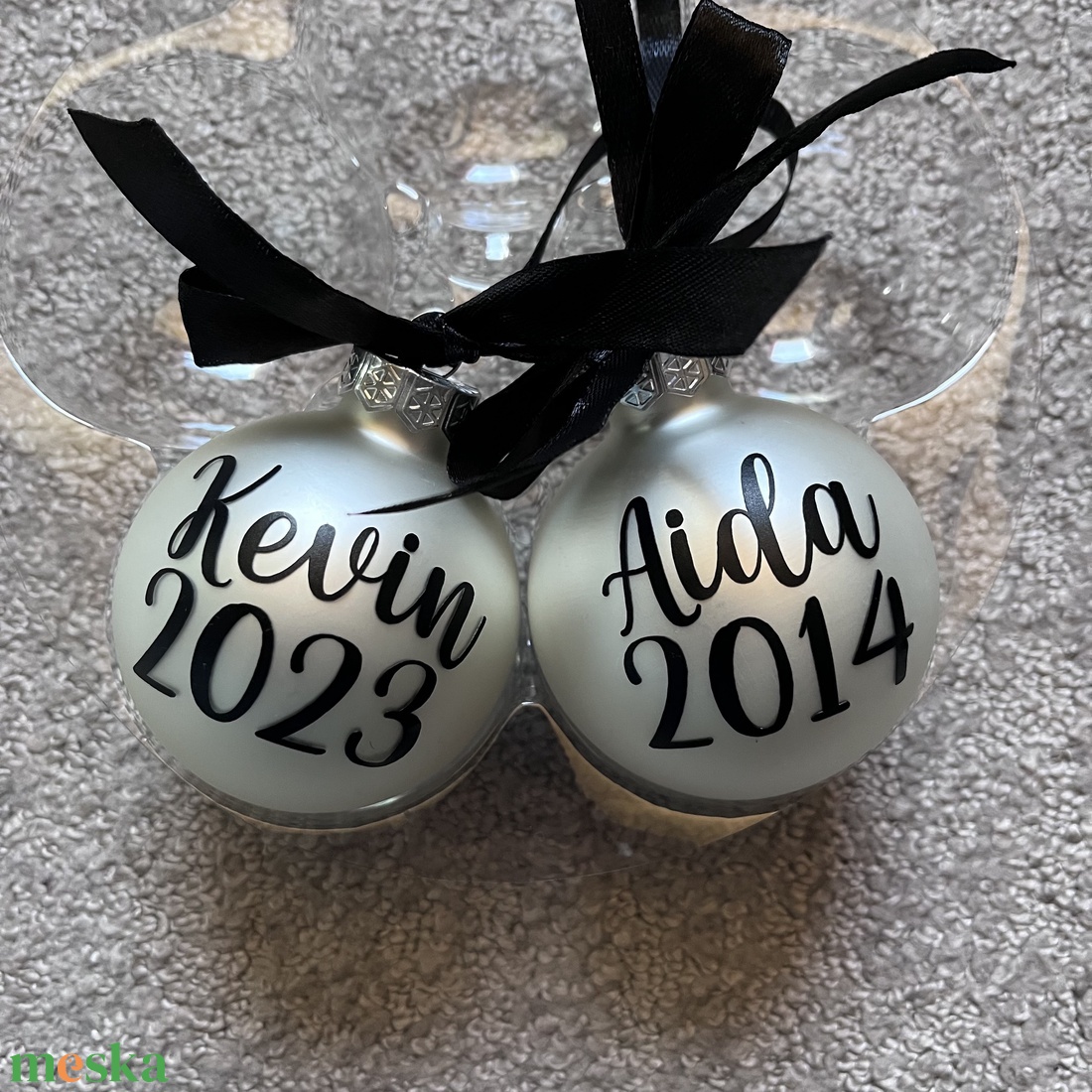 Karácsonyi gömb  - karácsony - karácsonyi lakásdekoráció - karácsonyfadíszek - Meska.hu