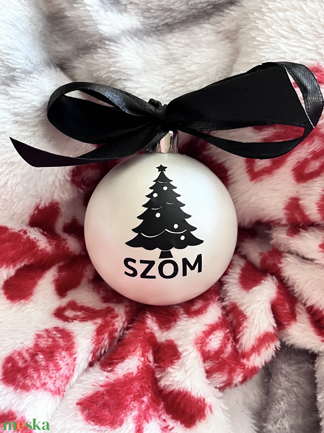 Műanyag Karácsonyi gömb 8 cm - karácsony - karácsonyi lakásdekoráció - karácsonyfadíszek - Meska.hu