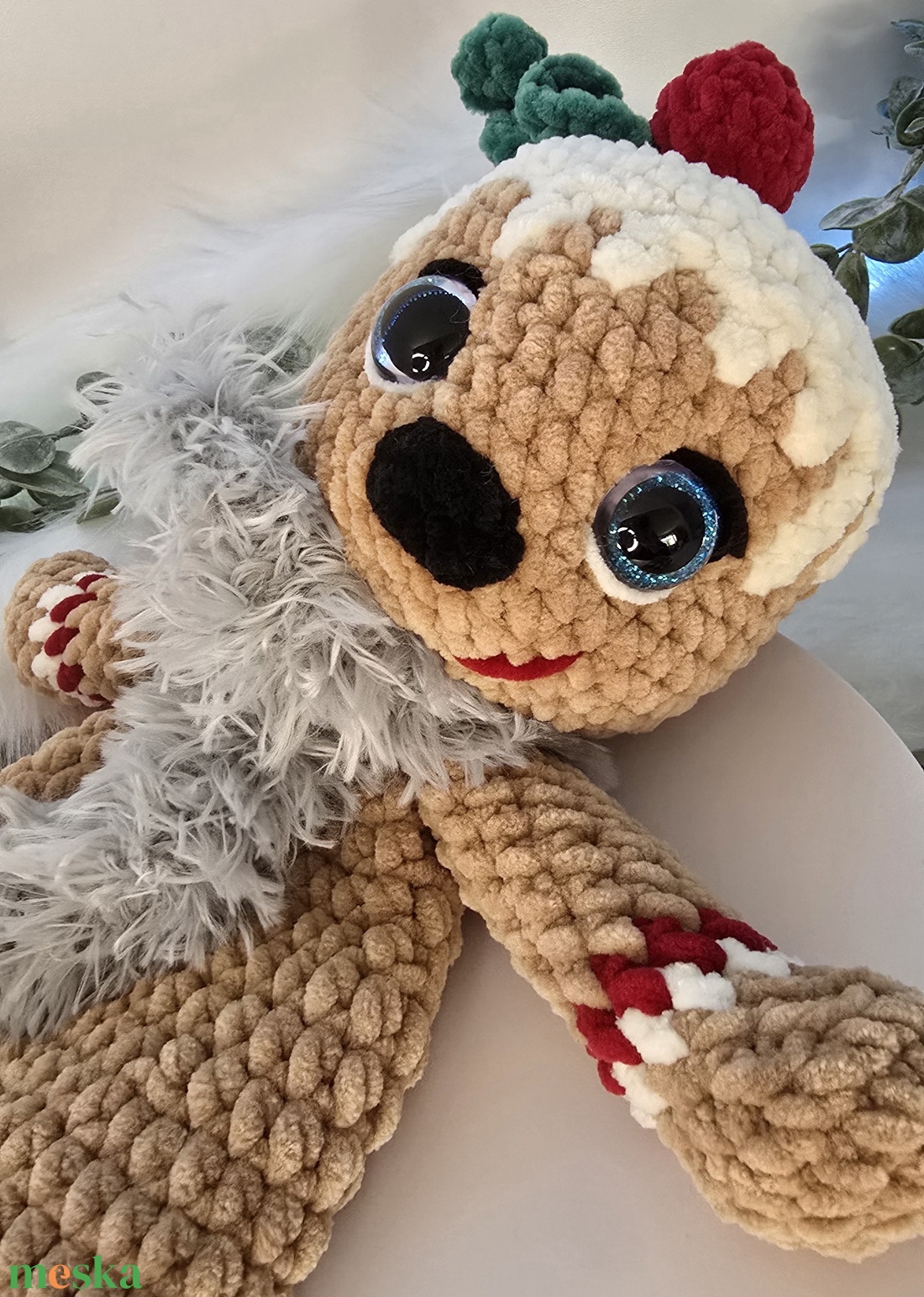 Pihe-puha karácsonyi mézi rongyi plüss - játék & sport - plüssállat & játékfigura - más figura - Meska.hu