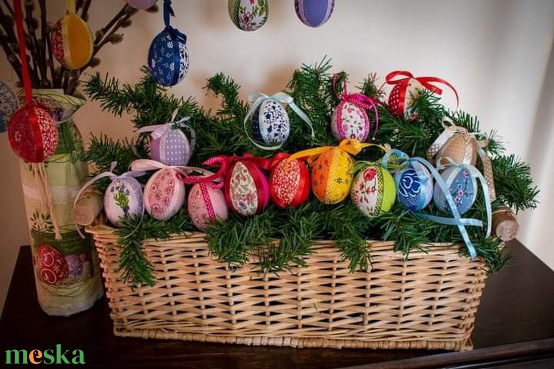 Kézműves Patchwork húsvéti tojás - otthon & életmód - dekoráció - asztal és polc dekoráció - asztaldísz - Meska.hu