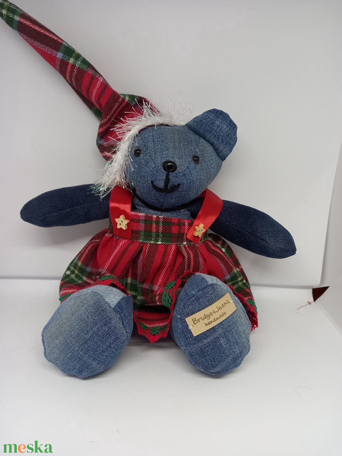 Karácsonyi Mackólány - játék & sport - plüssállat & játékfigura - maci - Meska.hu