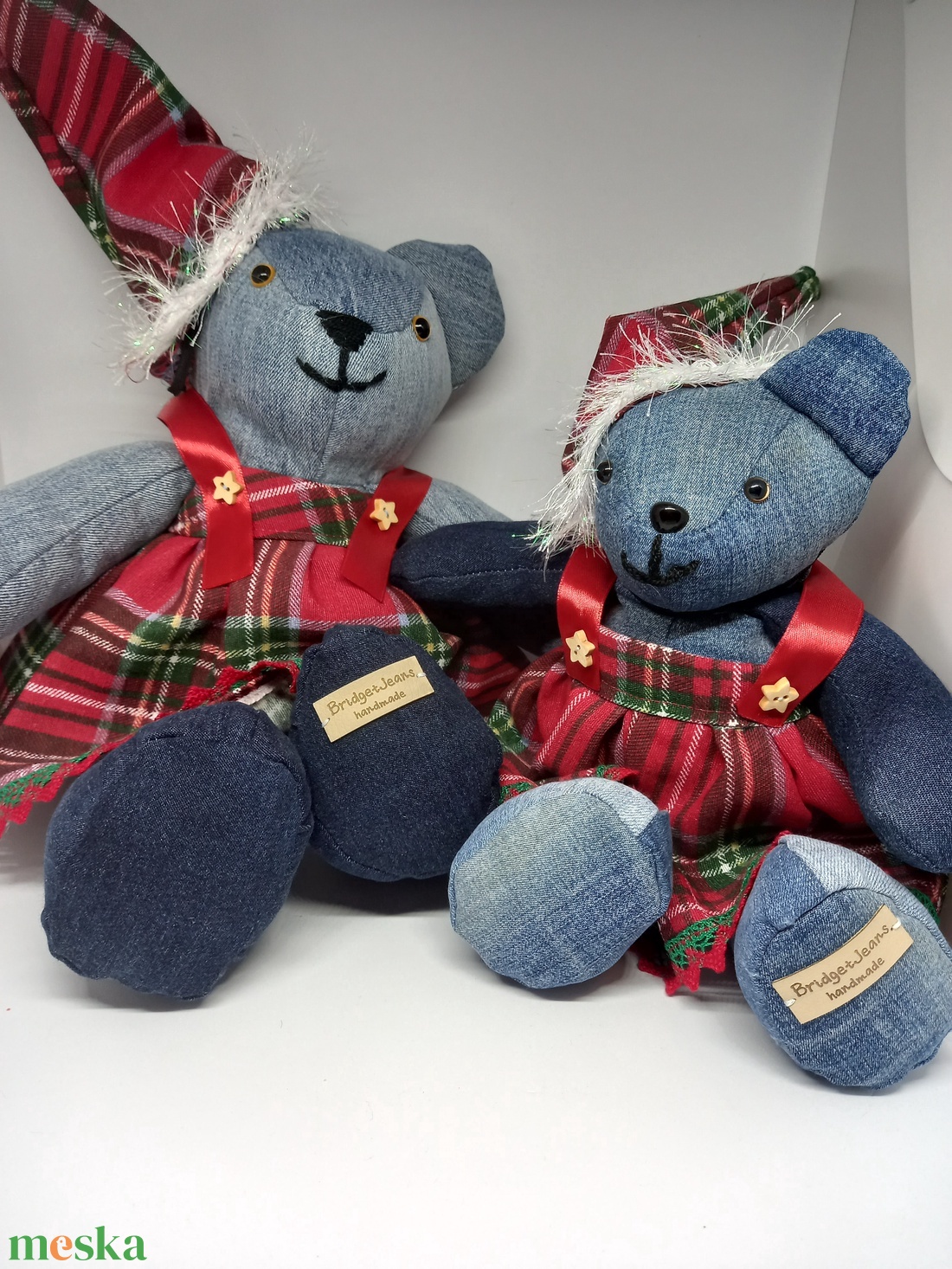 Karácsonyi Mackólány - játék & sport - plüssállat & játékfigura - maci - Meska.hu