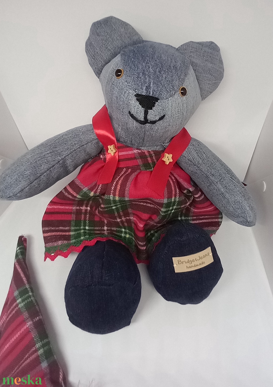 Karácsonyi Mackólány - játék & sport - plüssállat & játékfigura - maci - Meska.hu