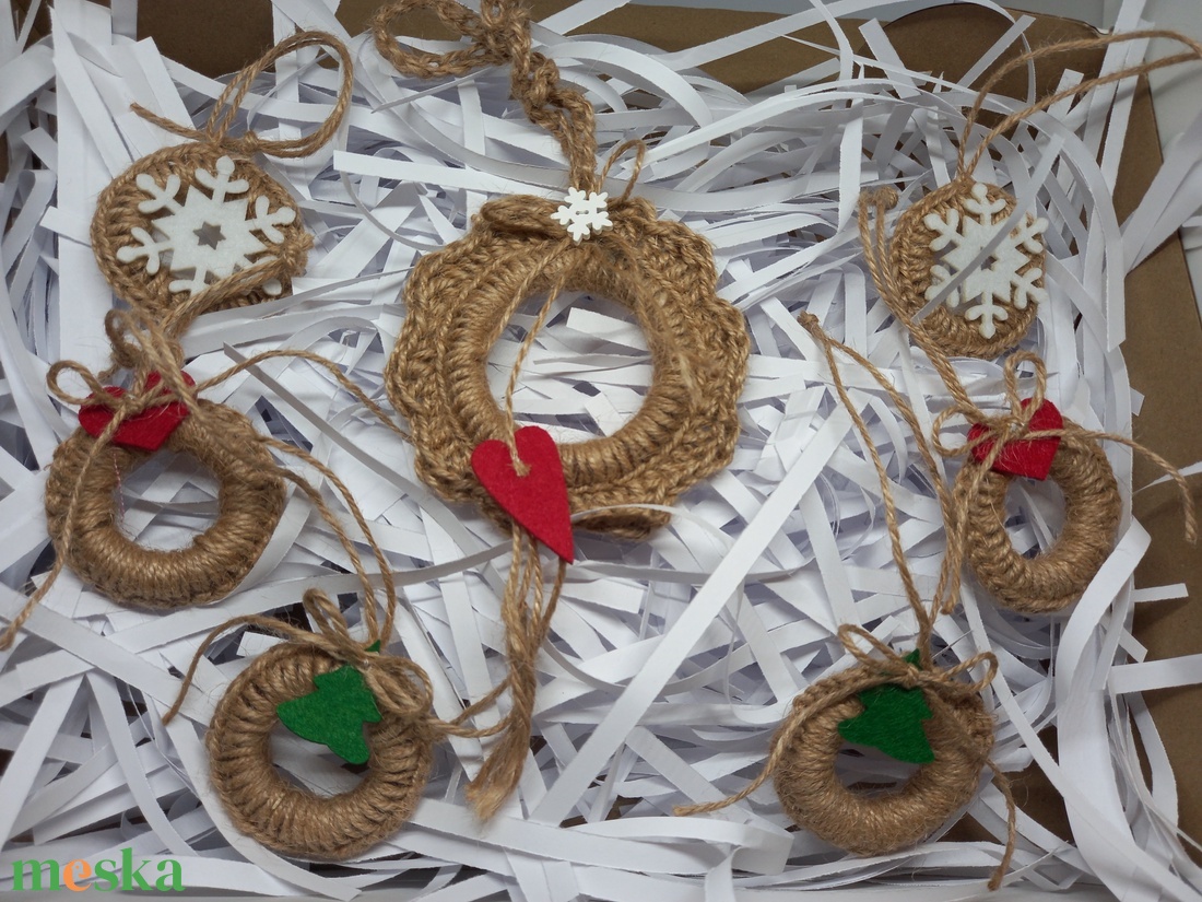 Karácsonyi dísz - szett - otthon & életmód - tárolás & rendszerezés - tárolókosár - Meska.hu