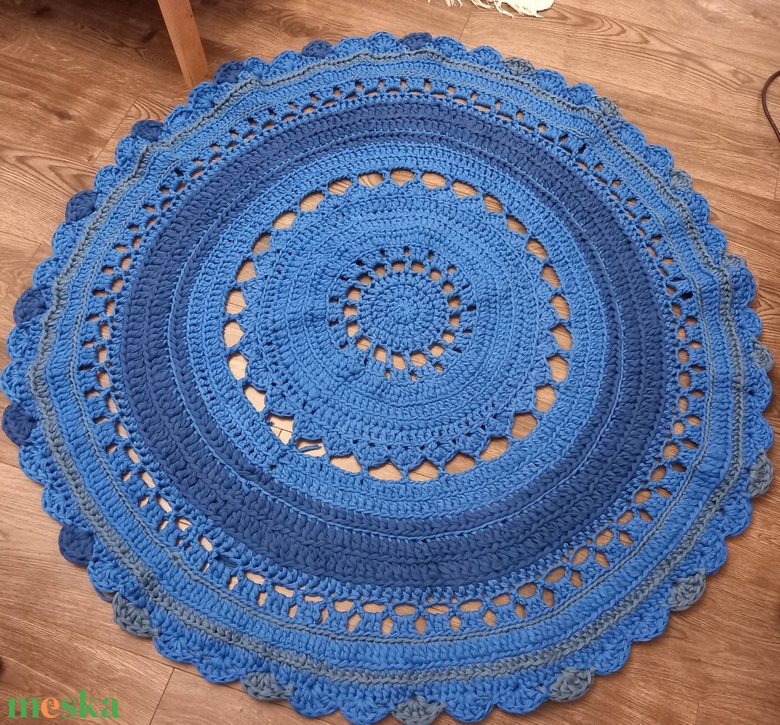 CSODAKÉK horgolt kerek szőnyeg  - otthon & életmód - tárolás & rendszerezés - tárolókosár - Meska.hu