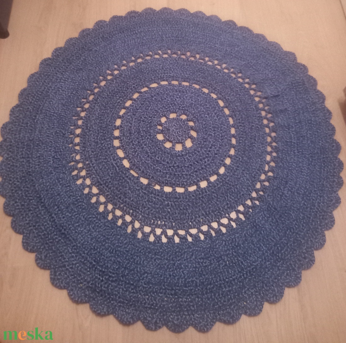 FARMERKÉK horgolt kerek szőnyeg  - otthon & életmód - tárolás & rendszerezés - tárolókosár - Meska.hu