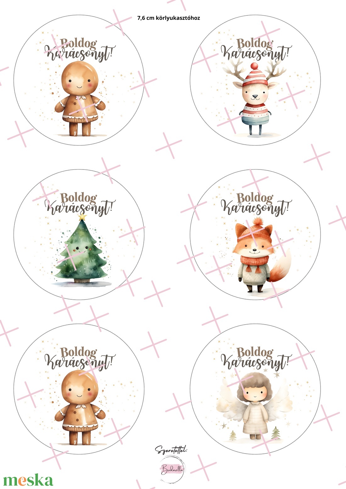 Karácsonyi ajándékcimkék nyomtatható pdf DIGITÁLIS TERMÉK - karácsony - karácsonyi ajándékozás - karácsonyi képeslap, üdvözlőlap, ajándékkísérő - Meska.hu