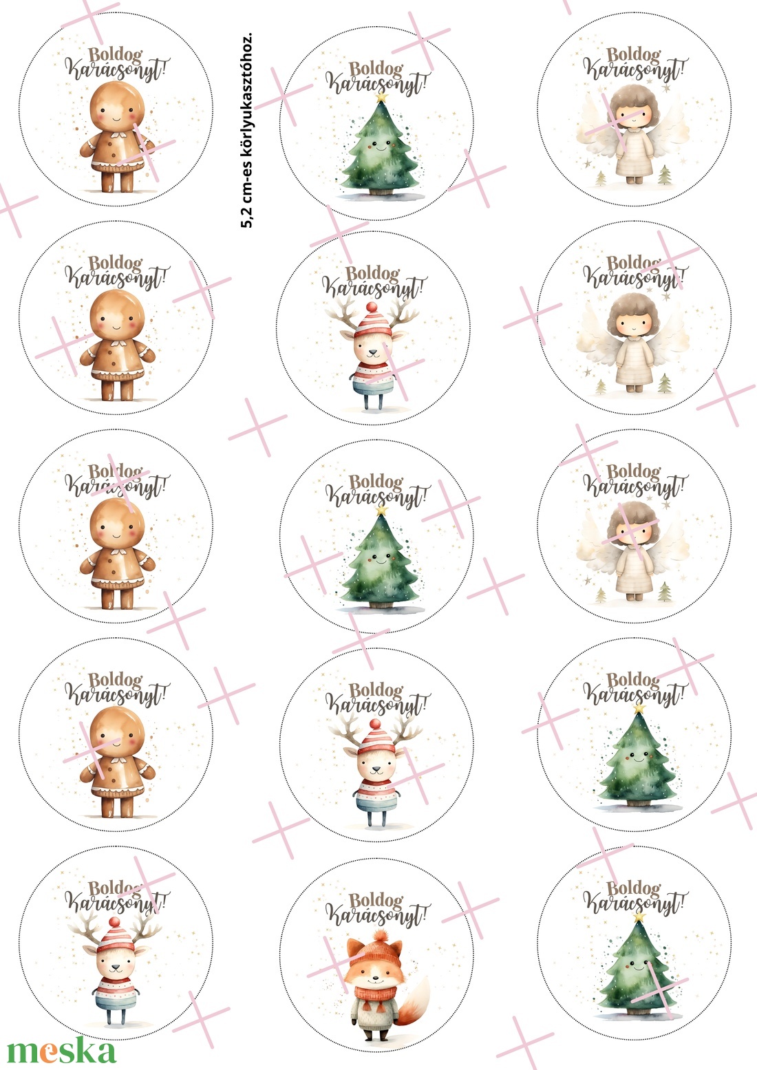 Karácsonyi ajándékcimkék nyomtatható pdf DIGITÁLIS TERMÉK - karácsony - karácsonyi ajándékozás - karácsonyi képeslap, üdvözlőlap, ajándékkísérő - Meska.hu