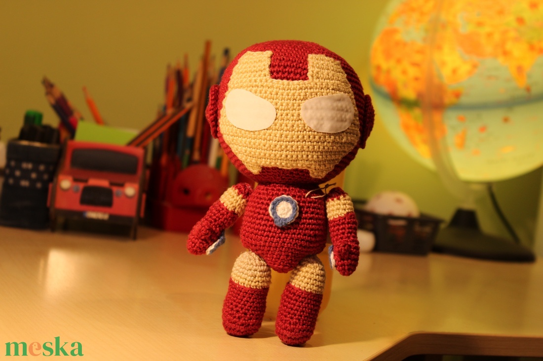 Szuperhős,Vasember amigurumi figura - játék & sport - baba & babaház - baba - Meska.hu Szuperhős,Vasember amigurumi figura - játék & sport - baba & babaház - baba - Meska.hu