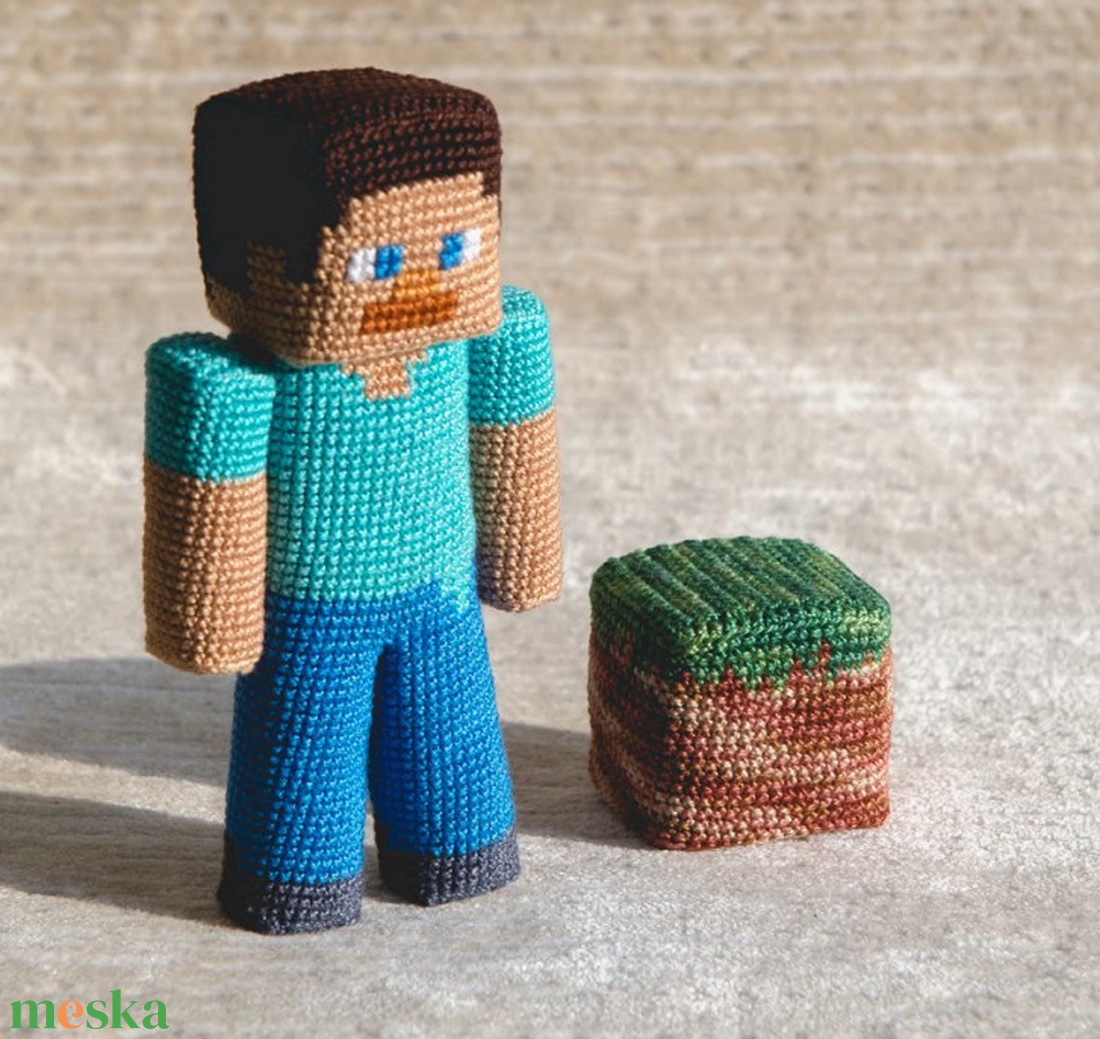 Steve (Minecraft) - játék & sport - plüssállat & játékfigura - ember - Meska.hu Steve (Minecraft) - játék & sport - plüssállat & játékfigura - ember - Meska.hu