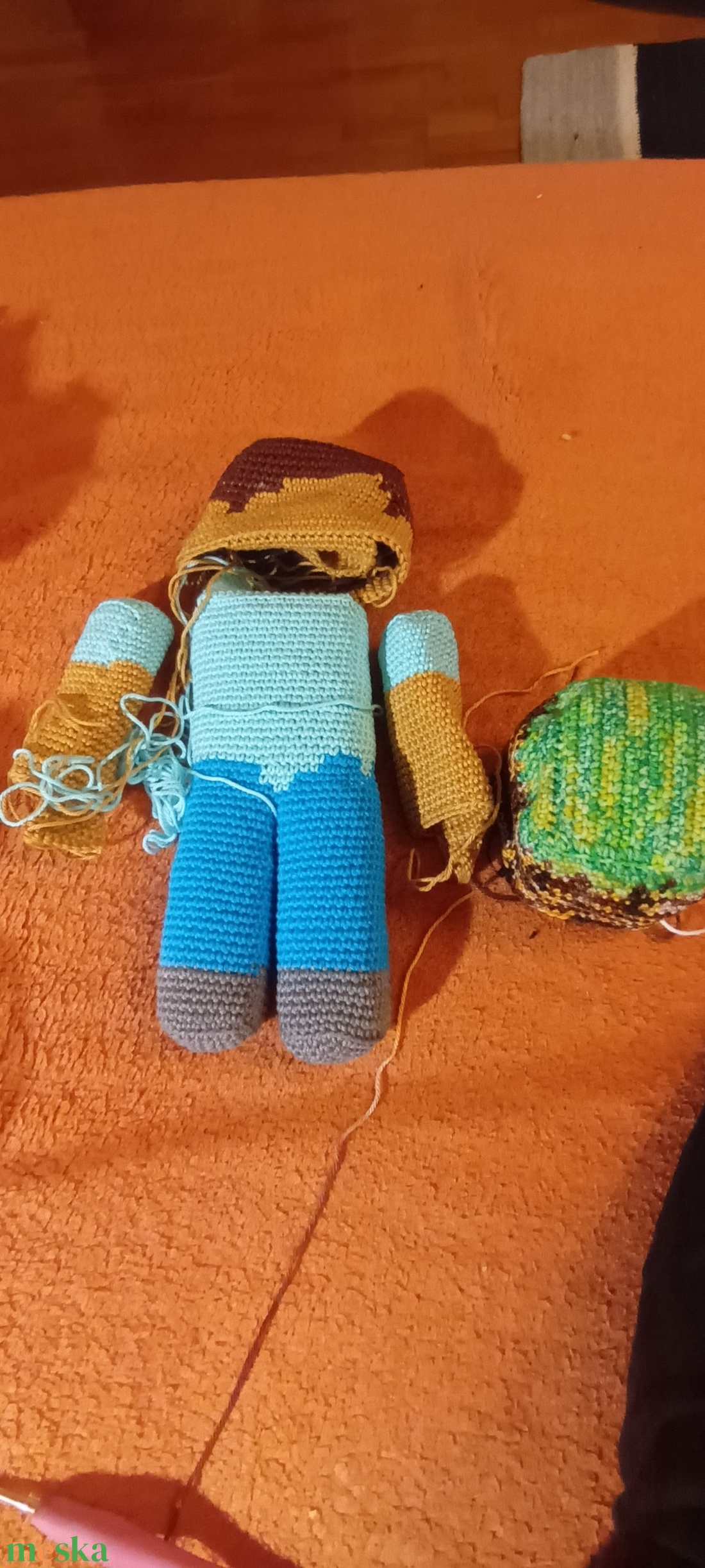 Steve (Minecraft) - játék & sport - plüssállat & játékfigura - ember - Meska.hu