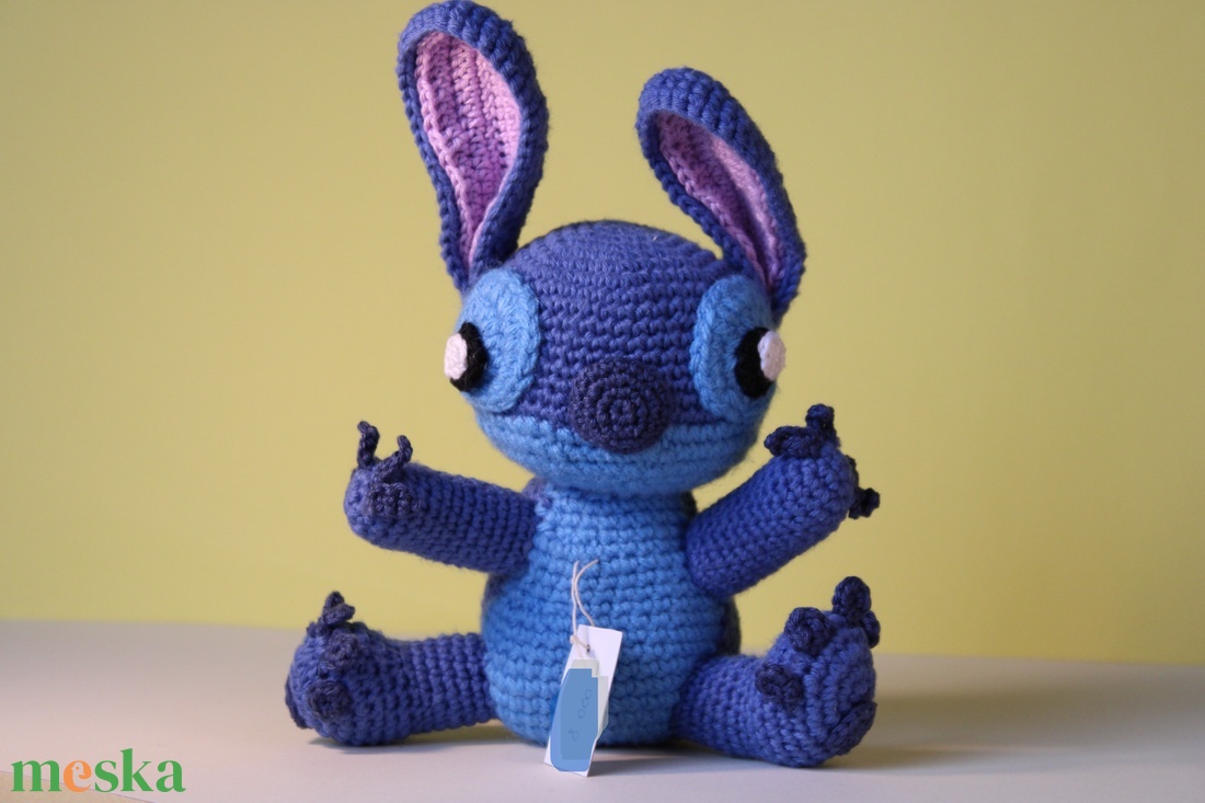 Stitch,horgolt amigurumi figura - játék & sport - plüssállat & játékfigura - kutya - Meska.hu Stitch,horgolt amigurumi figura - játék & sport - plüssállat & játékfigura - kutya - Meska.hu