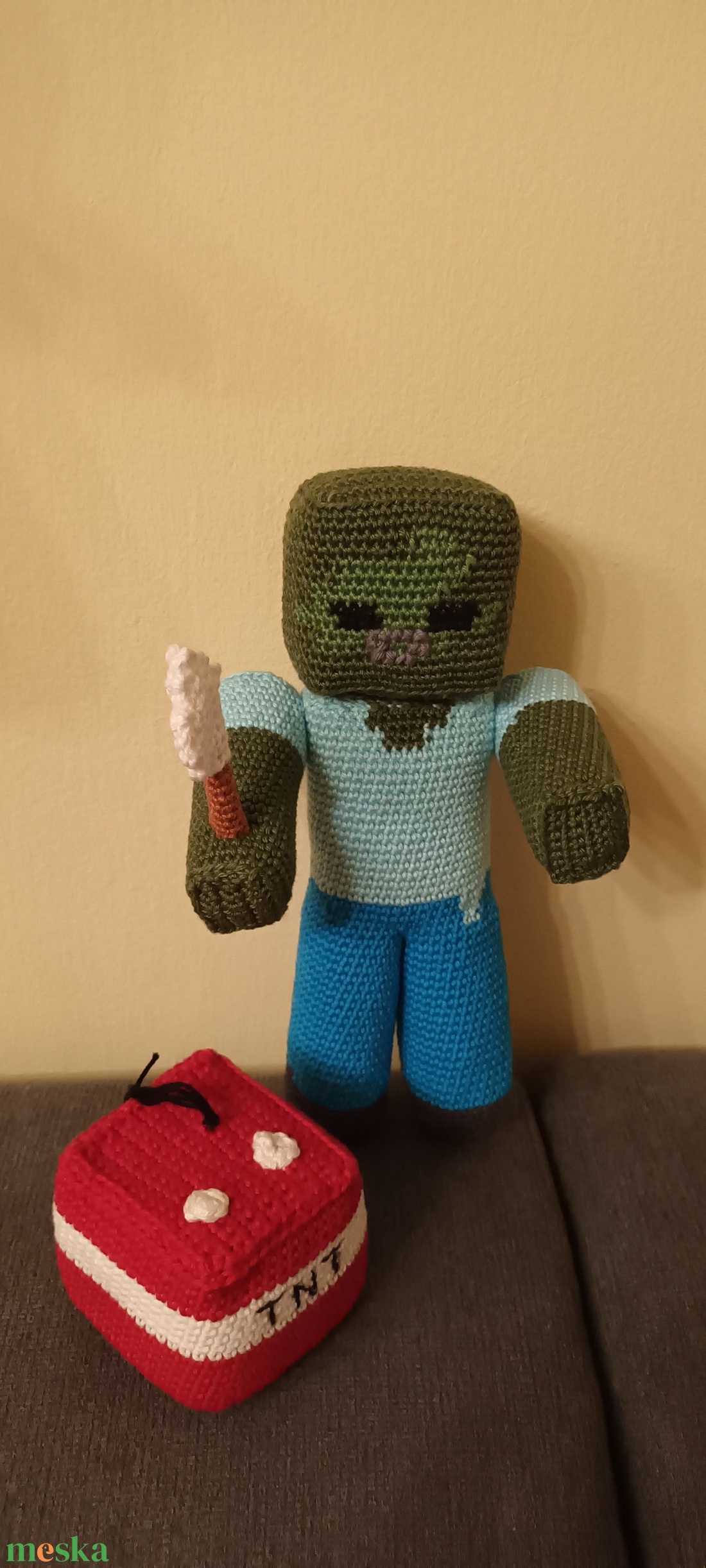 Zombie (Minecraft) - játék & sport - plüssállat & játékfigura - ember - Meska.hu Zombie (Minecraft) - játék & sport - plüssállat & játékfigura - ember - Meska.hu