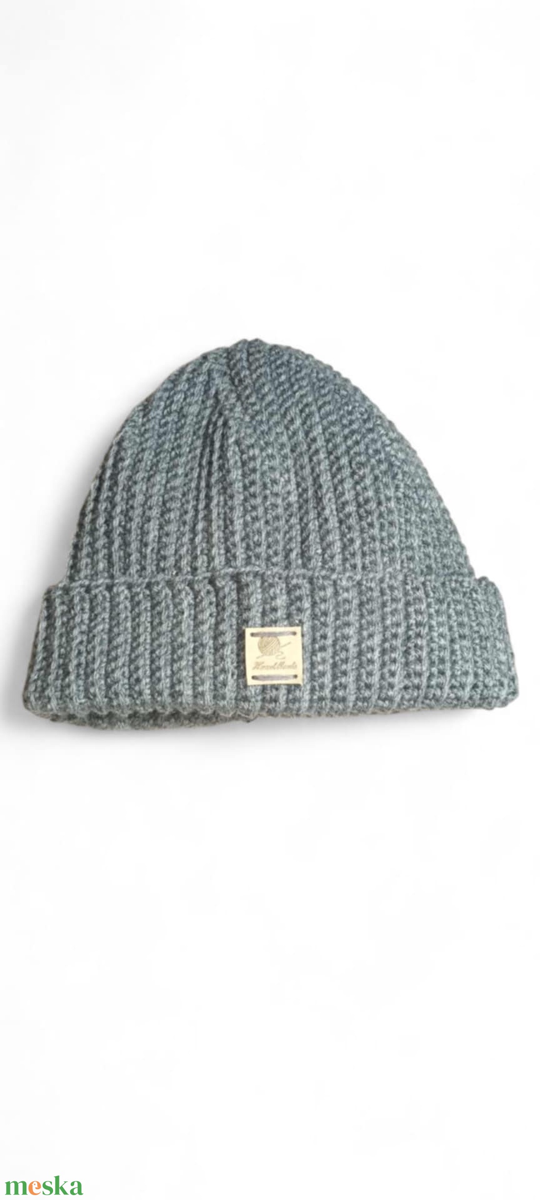 Férfi bordázott sapka horgolt - ruha & divat - sál, sapka, kendő - sapka - Meska.hu