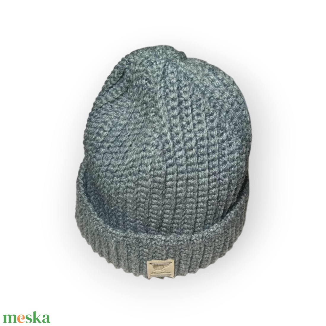 Férfi bordázott sapka horgolt - ruha & divat - sál, sapka, kendő - sapka - Meska.hu