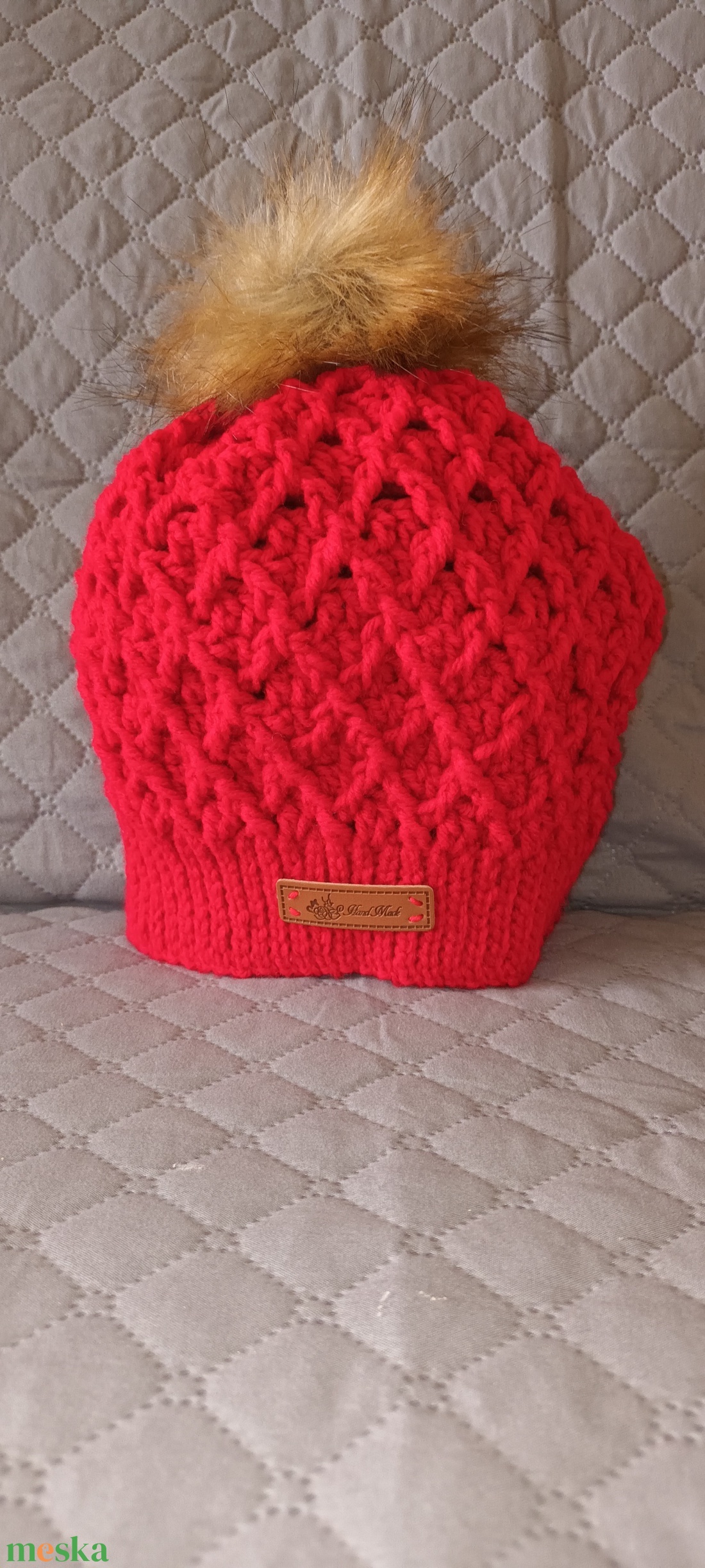 Felnőtt női horgolt sapka - ruha & divat - sál, sapka, kendő - sapka - Meska.hu