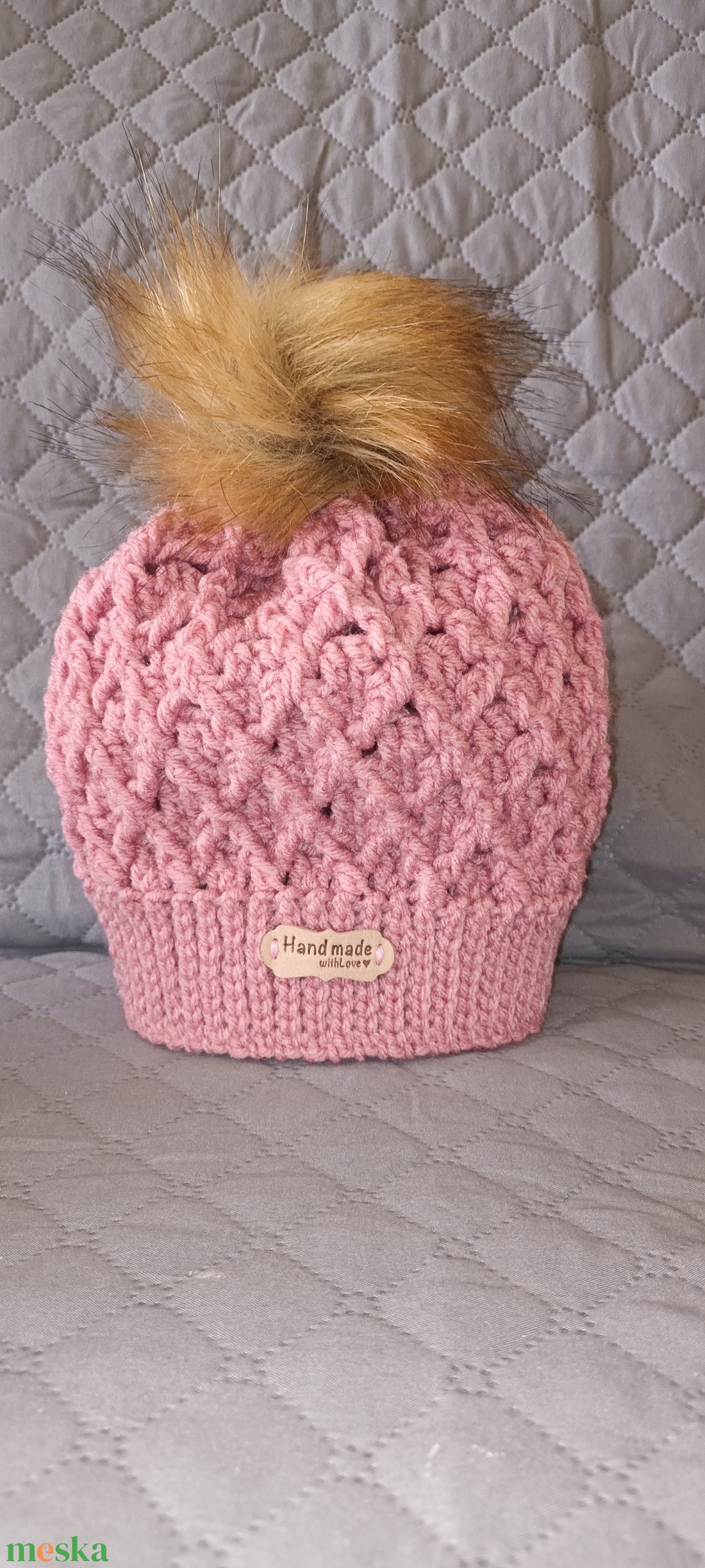 Anya lánya horgolt sapka szett - ruha & divat - sál, sapka, kendő - sapka - Meska.hu