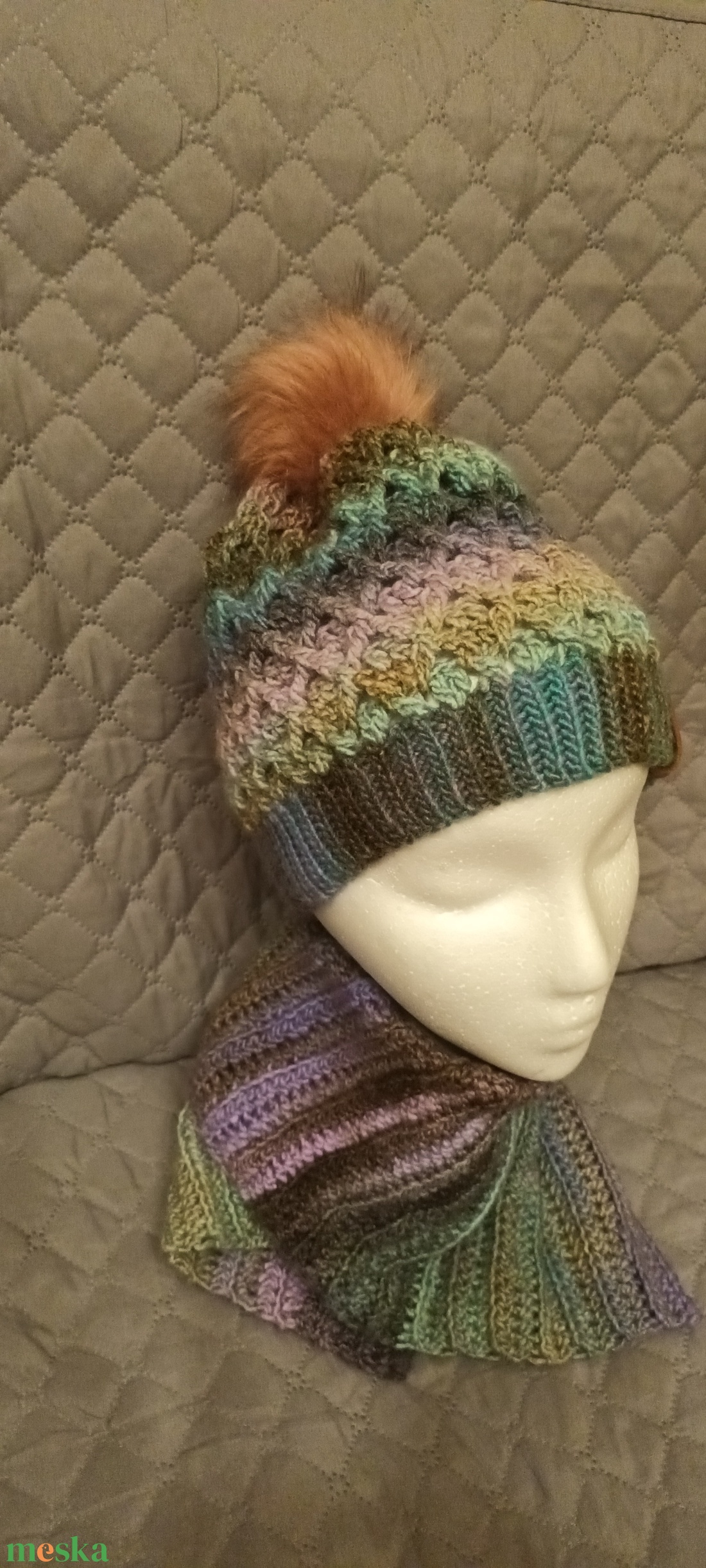 Sapka és nyakmelegítő - ruha & divat - sál, sapka, kendő - fejpánt - Meska.hu