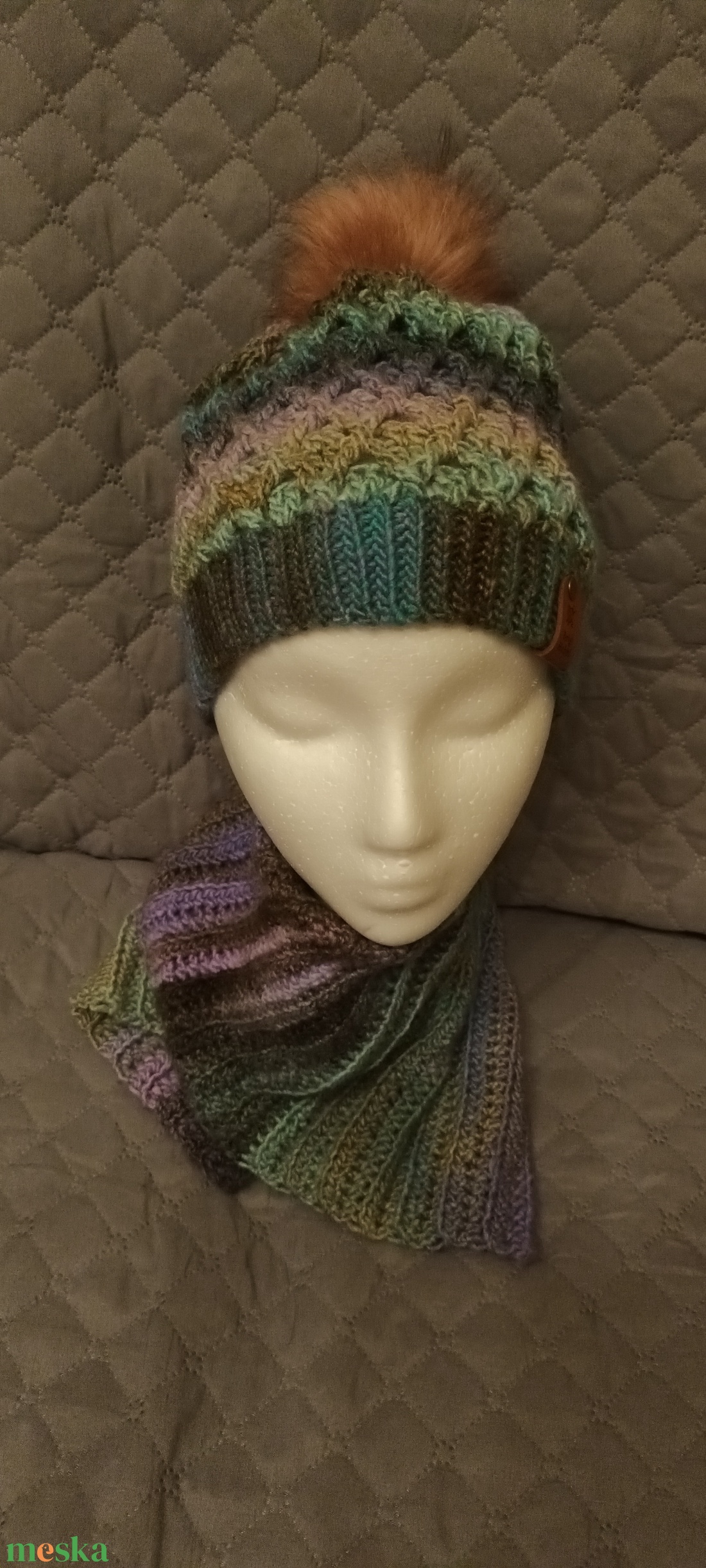 Sapka és nyakmelegítő - ruha & divat - sál, sapka, kendő - fejpánt - Meska.hu