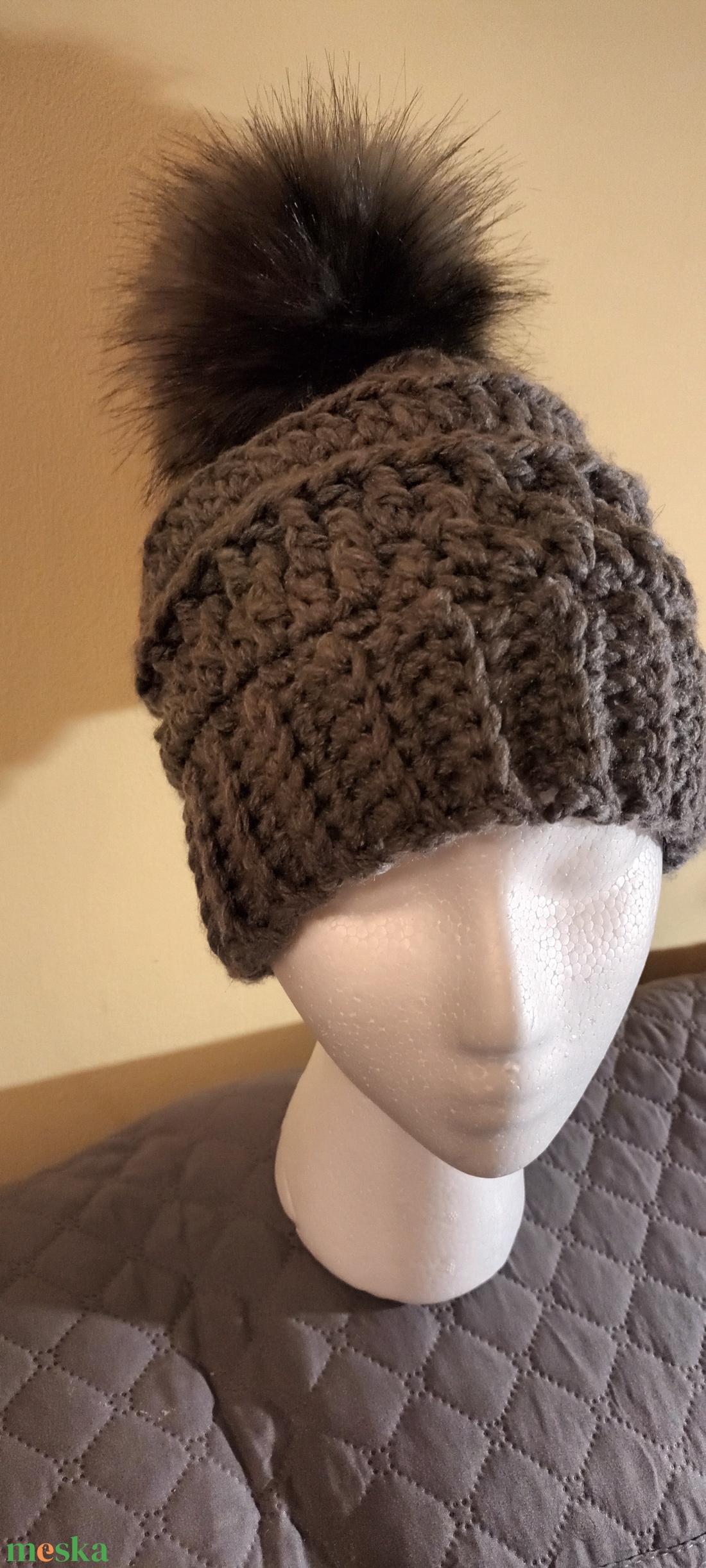 Felnőtt női horgolt sapka - ruha & divat - sál, sapka, kendő - sapka - Meska.hu