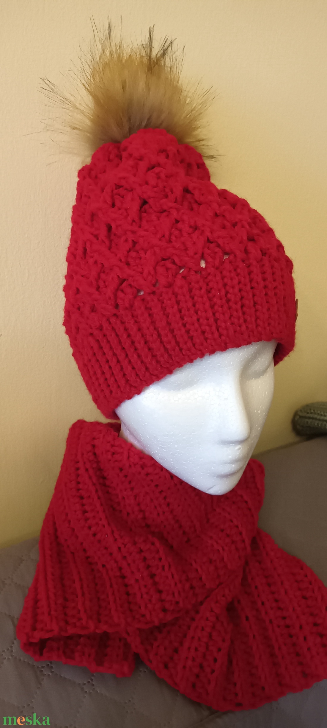 Sapka és nyakmelegítő - ruha & divat - sál, sapka, kendő - fejpánt - Meska.hu