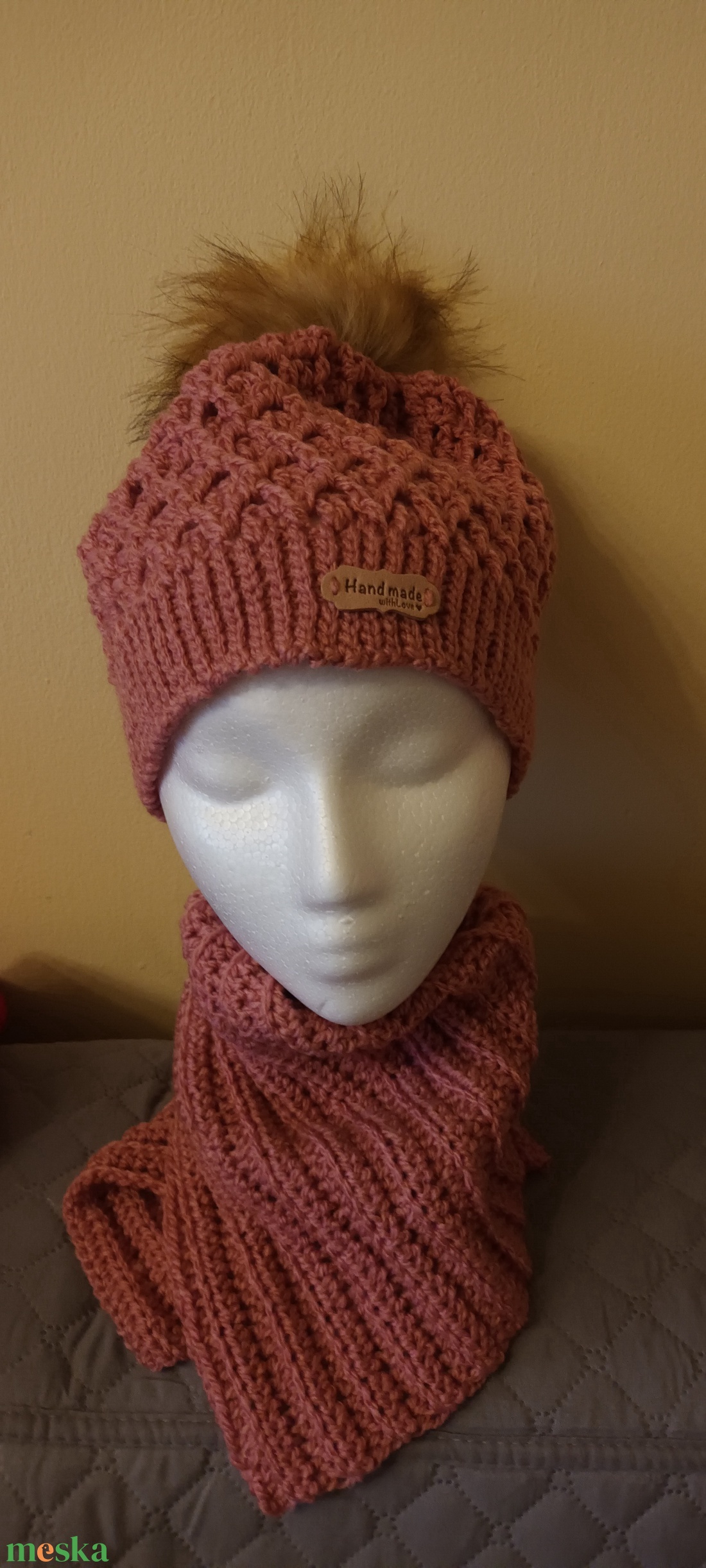 Sapka és nyakmelegítő - ruha & divat - sál, sapka, kendő - fejpánt - Meska.hu