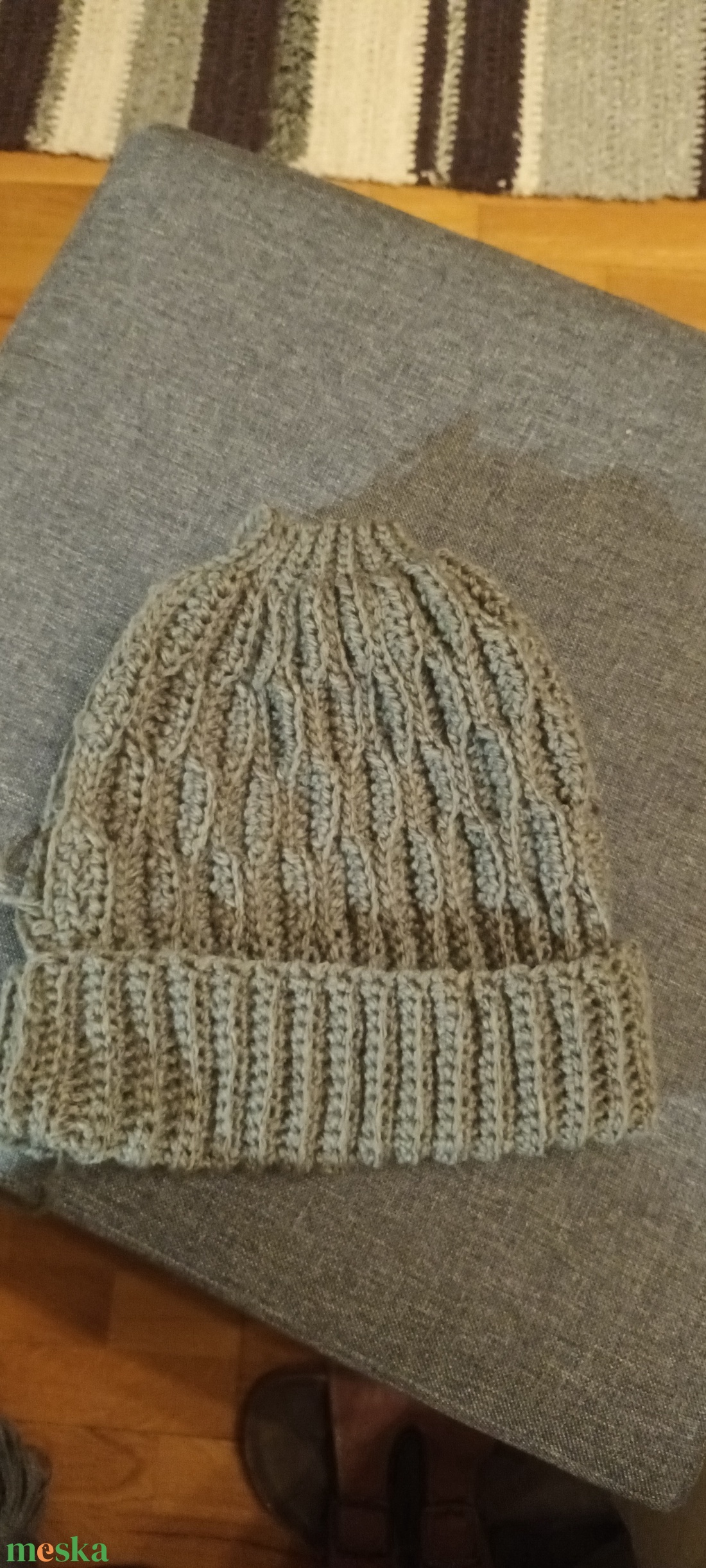 Méhsejtmintás sapka - ruha & divat - sál, sapka, kendő - fejpánt - Meska.hu