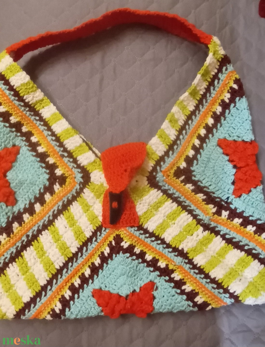 Színes vidám nyári táska - táska & tok - kézitáska & válltáska - alkalmi táska - Meska.hu