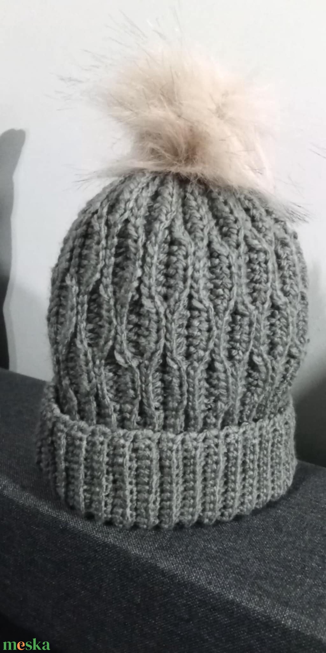 Méhsejtmintás sapka - ruha & divat - sál, sapka, kendő - fejpánt - Meska.hu