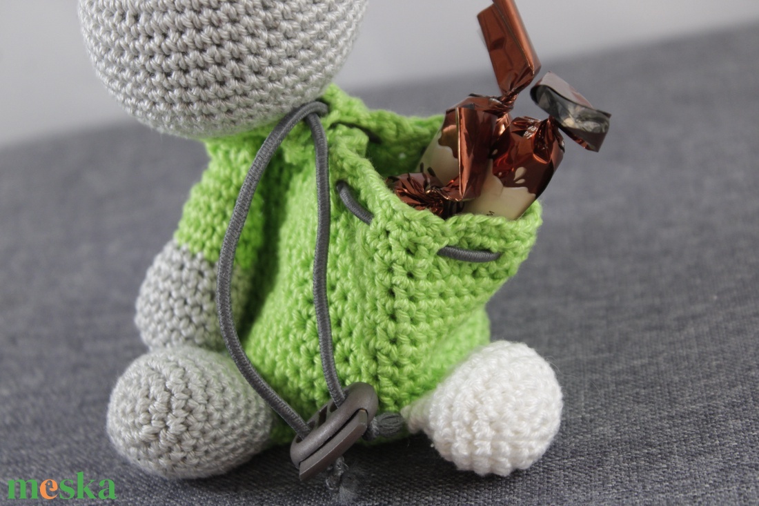 Nyuszis tároló - játék & sport - plüssállat & játékfigura - nyuszi - Meska.hu