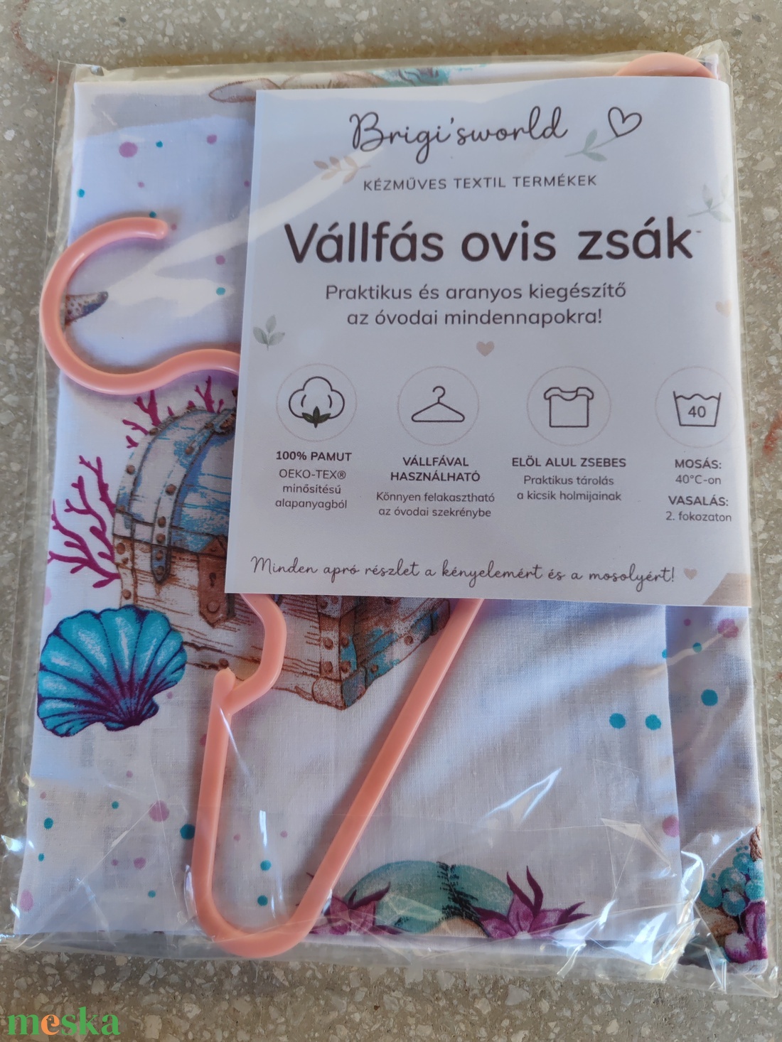 Vállfás oviszsák-sellős - játék & sport - ovis felszerelés - ovis zsák - Meska.hu