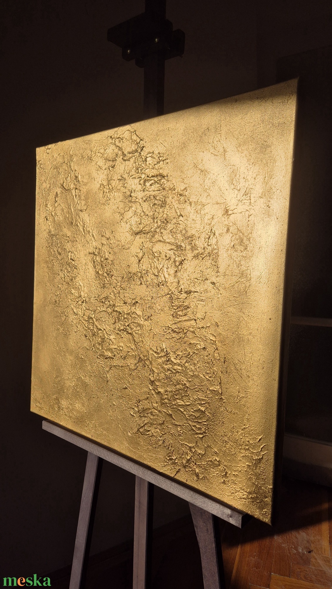 60x60cm Arany/bronz textúrált absztrakt akril festmény - művészet - festmény - akril - Meska.hu 60x60cm Arany/bronz textúrált absztrakt akril festmény - művészet - festmény - akril - Meska.hu
