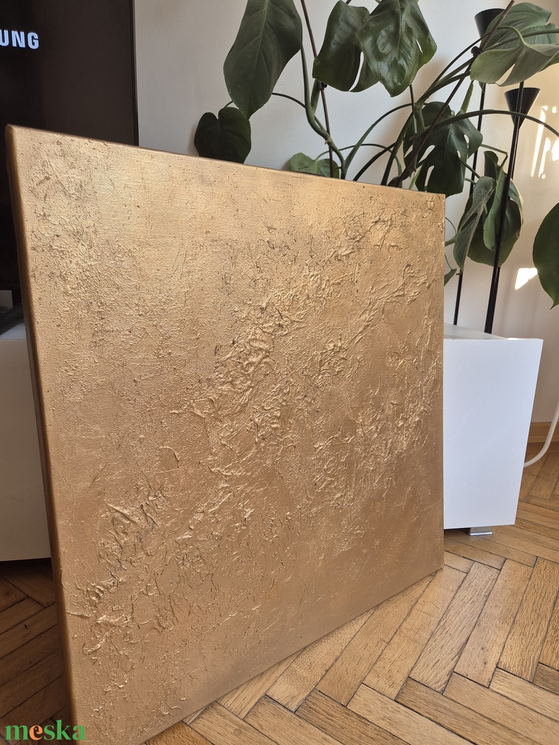 60x60cm Arany/bronz textúrált absztrakt akril festmény - művészet - festmény - akril - Meska.hu 60x60cm Arany/bronz textúrált absztrakt akril festmény - művészet - festmény - akril - Meska.hu