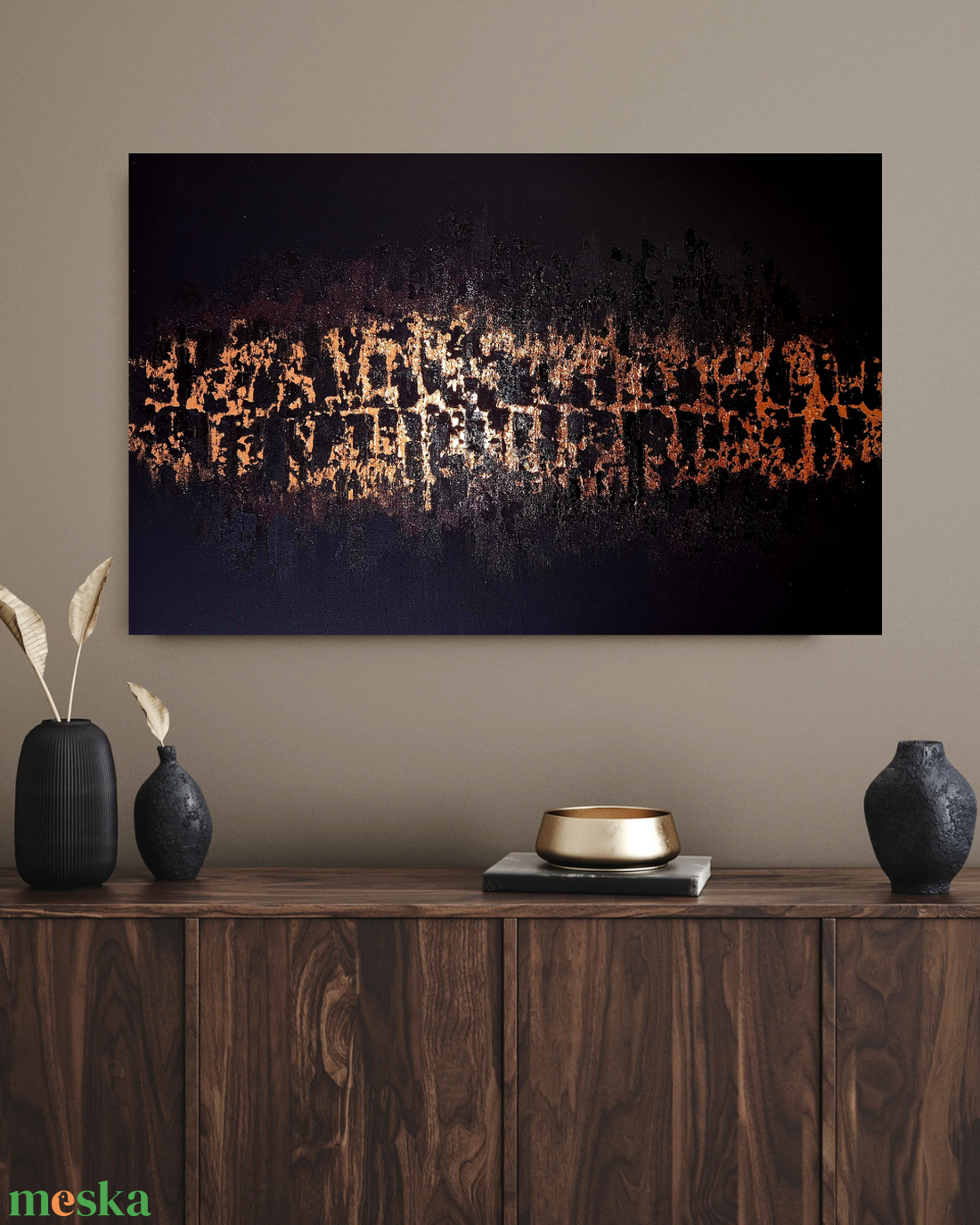 Fekete rose gold absztrakt festmény 70x100cm - művészet - festmény - akril - Meska.hu Fekete rose gold absztrakt festmény 70x100cm - művészet - festmény - akril - Meska.hu