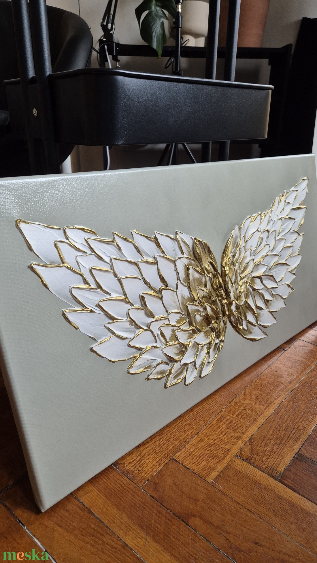 Angyalszárny absztrakt festmény 40x80cm - művészet - festmény - Meska.hu Angyalszárny absztrakt festmény 40x80cm - művészet - festmény - Meska.hu