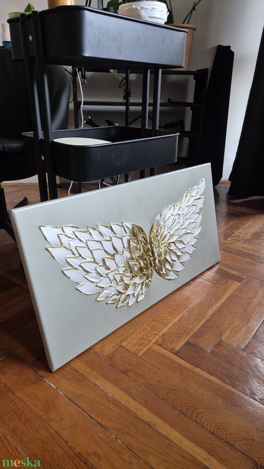 Angyalszárny absztrakt festmény 40x80cm - művészet - festmény - Meska.hu Angyalszárny absztrakt festmény 40x80cm - művészet - festmény - Meska.hu