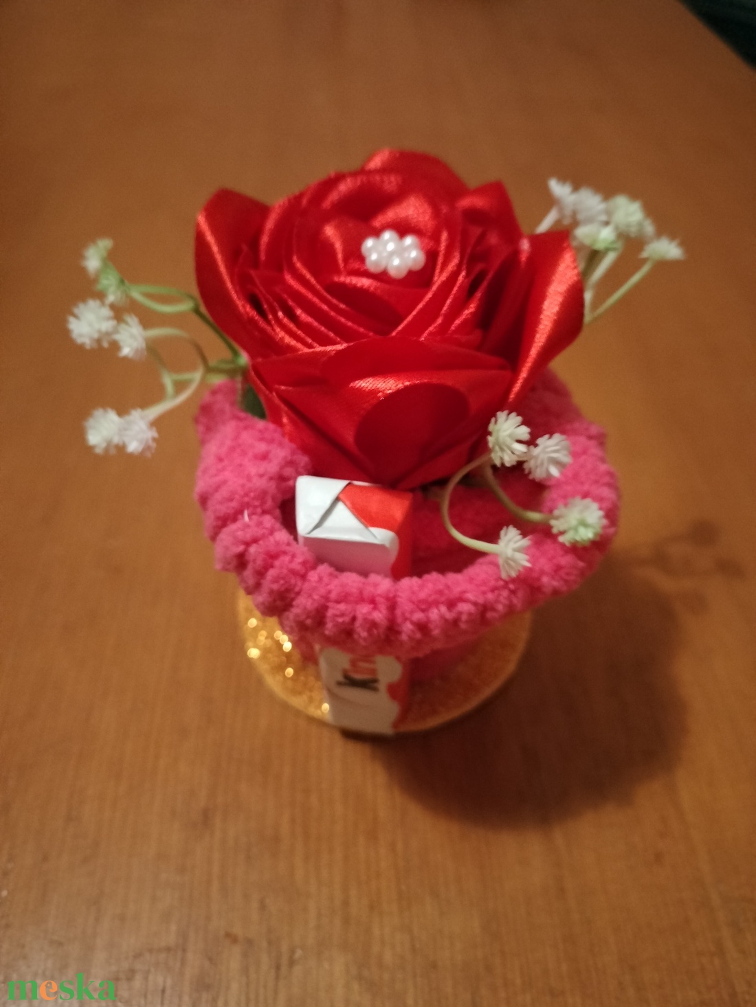 Nő napi kis kosárkák - otthon & életmód - virágdekoráció - virágdíszek - virágdísz kaspóban - Meska.hu