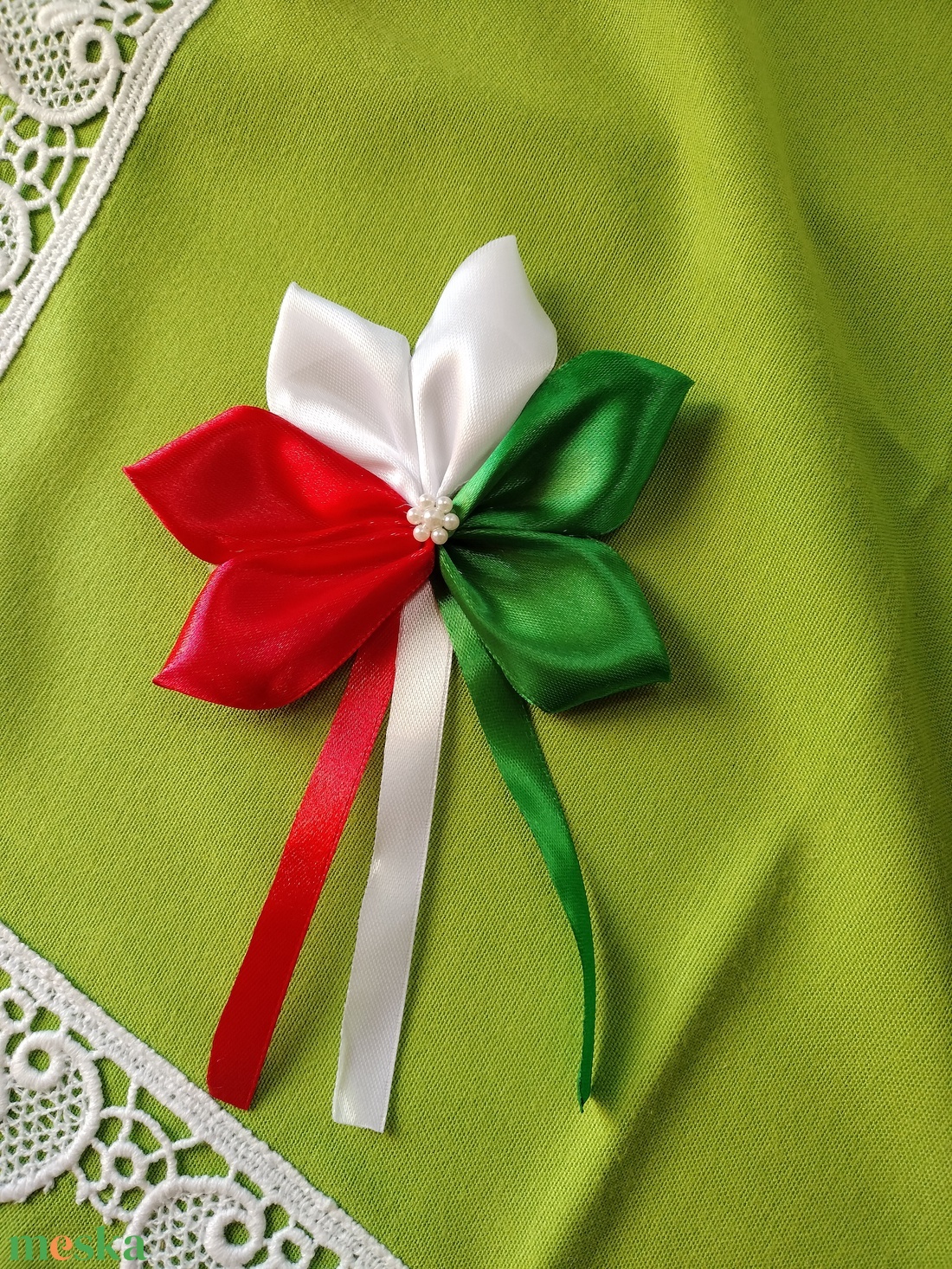 Kokárda - kellékek & szerszámok - rövidáru - szalag, pánt - szatén szalag - Meska.hu