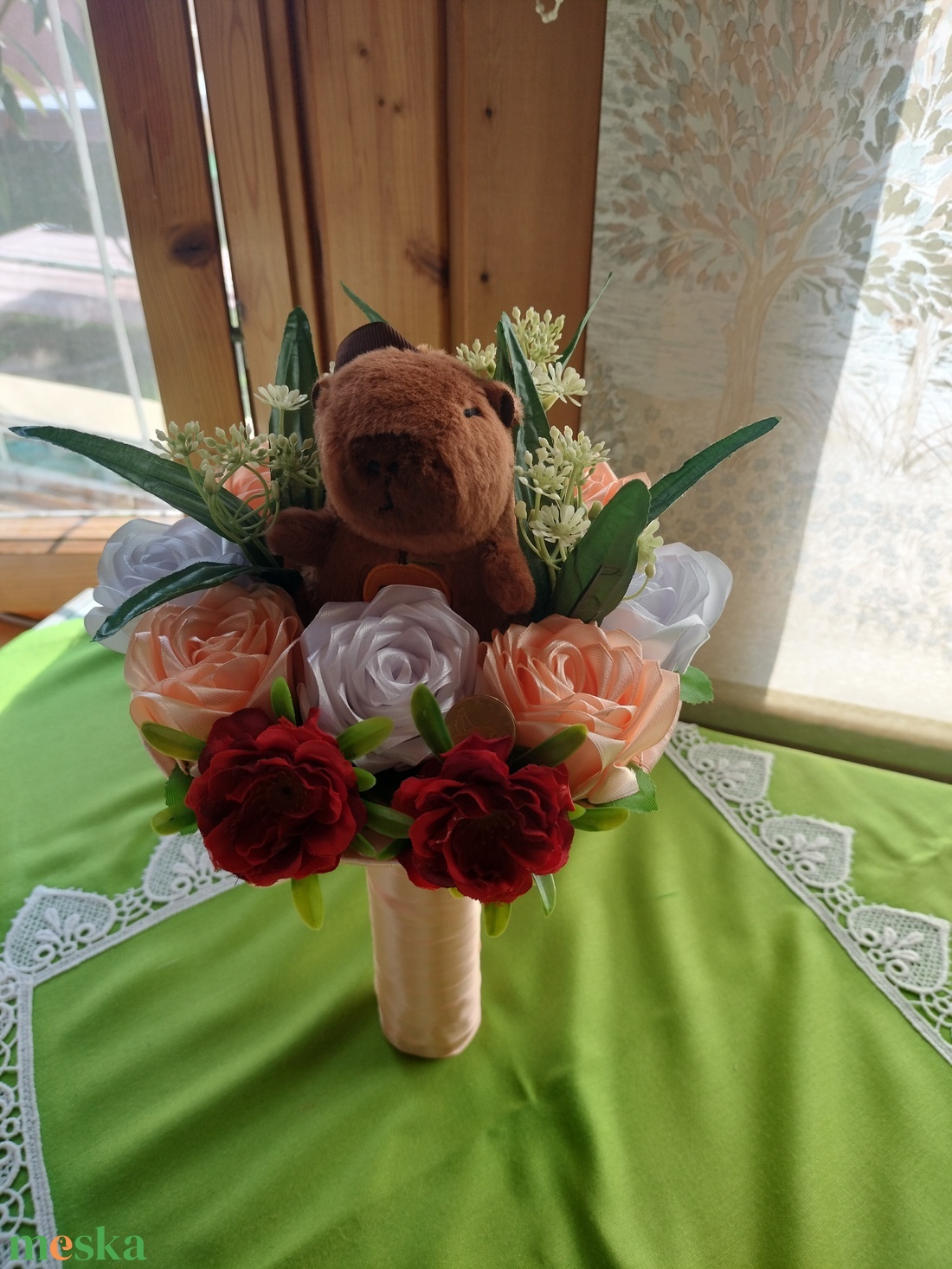 Ovis ballagási csokor  - otthon & életmód - virágdekoráció - virágok - virágcsokor - Meska.hu