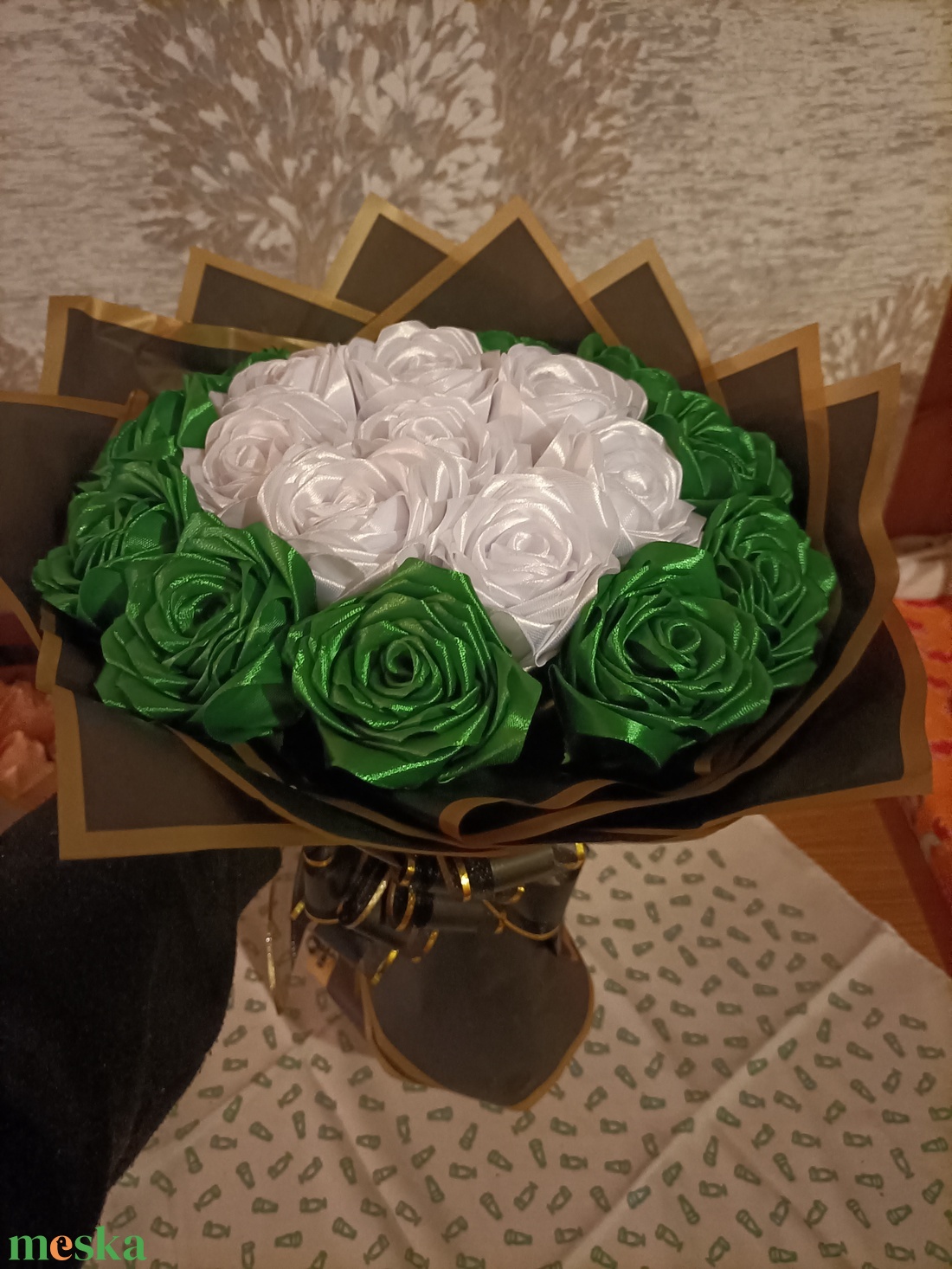 Örök rózsa csokor  - otthon & életmód - virágdekoráció - virágok - virágcsokor - Meska.hu