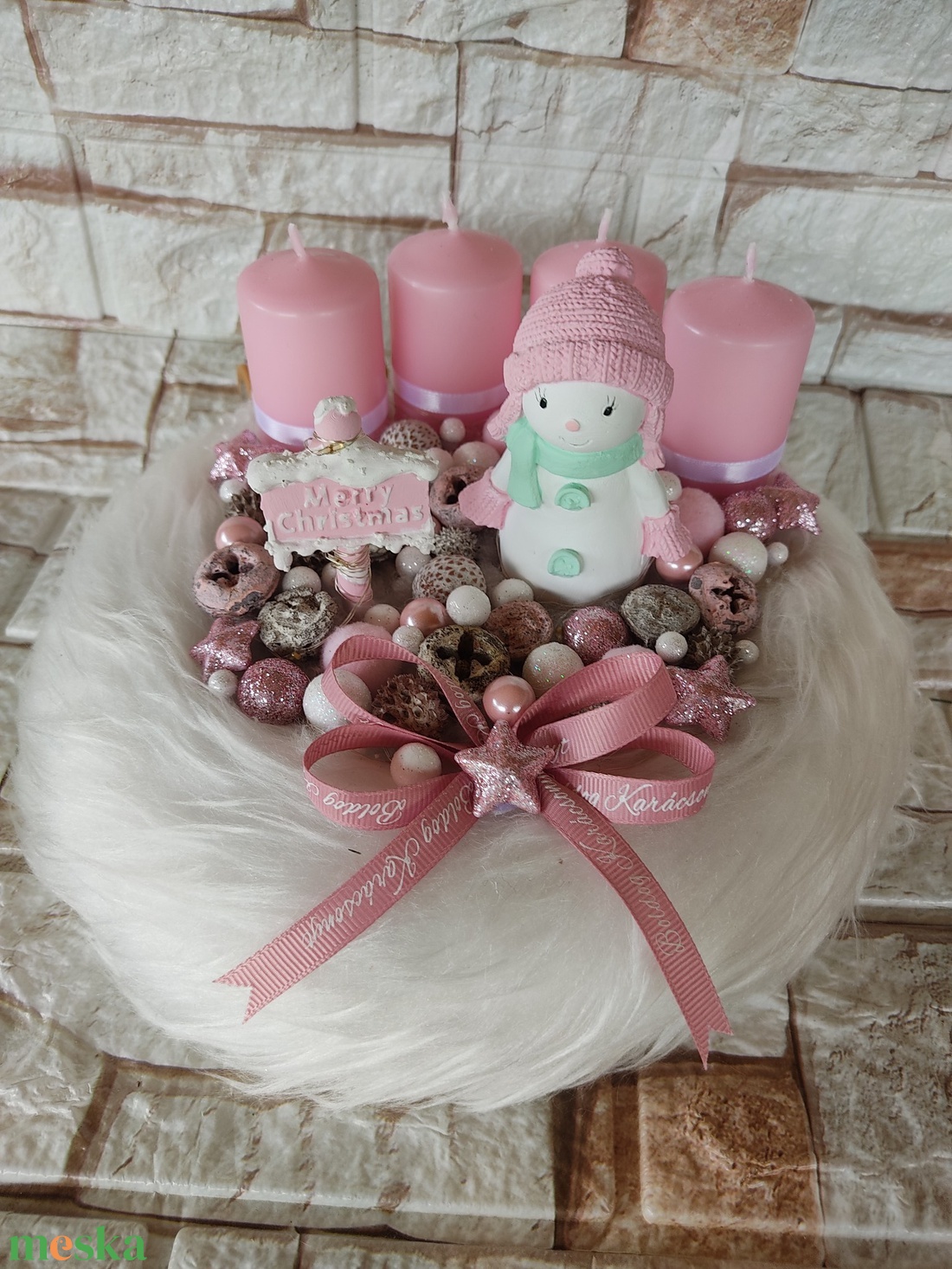  Hóemberkés Adventi koszorú - karácsony - adventi díszek - adventi koszorú - Meska.hu