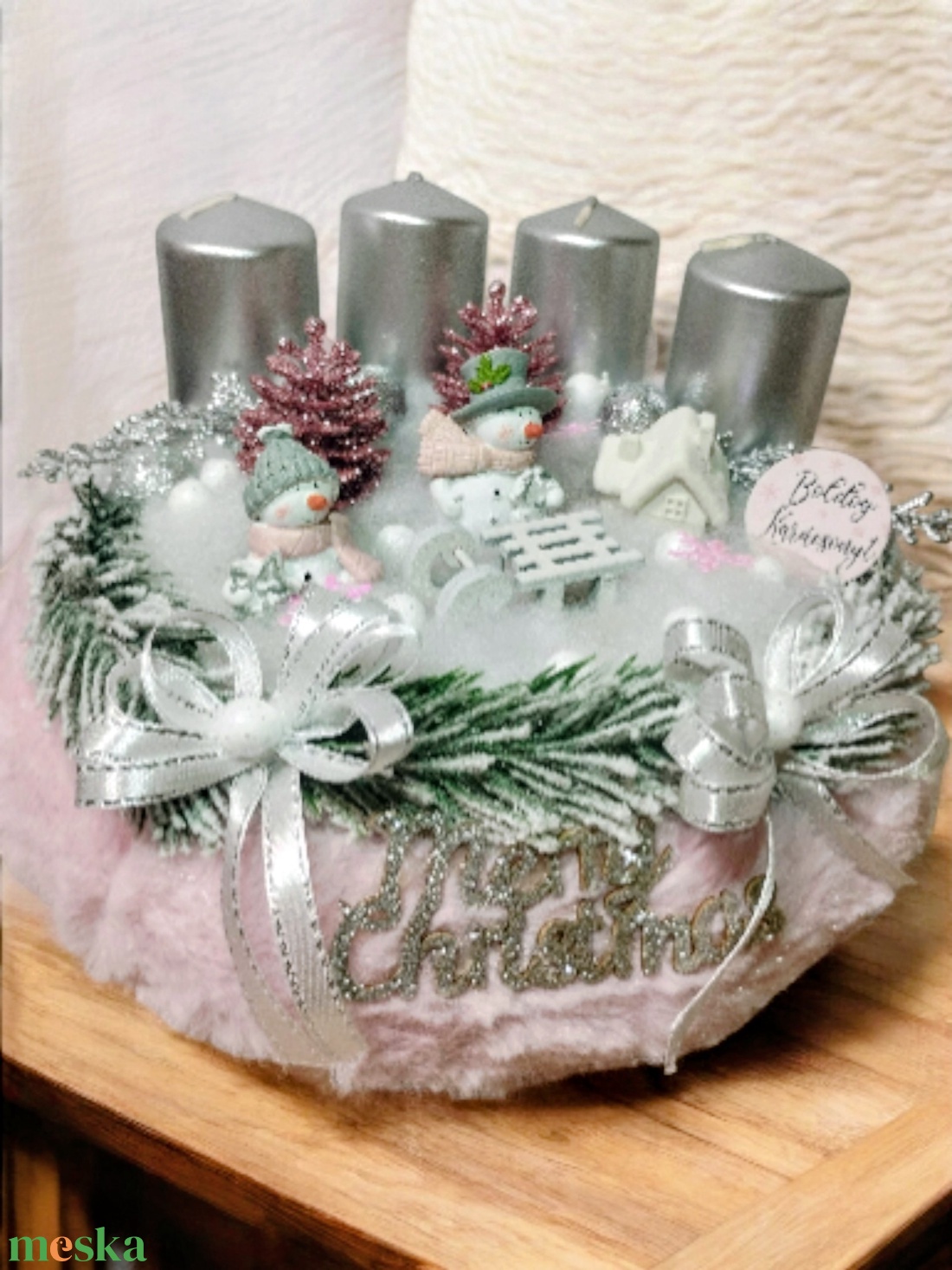 Hóemberes adventi - karácsony - adventi díszek - adventi koszorú - Meska.hu