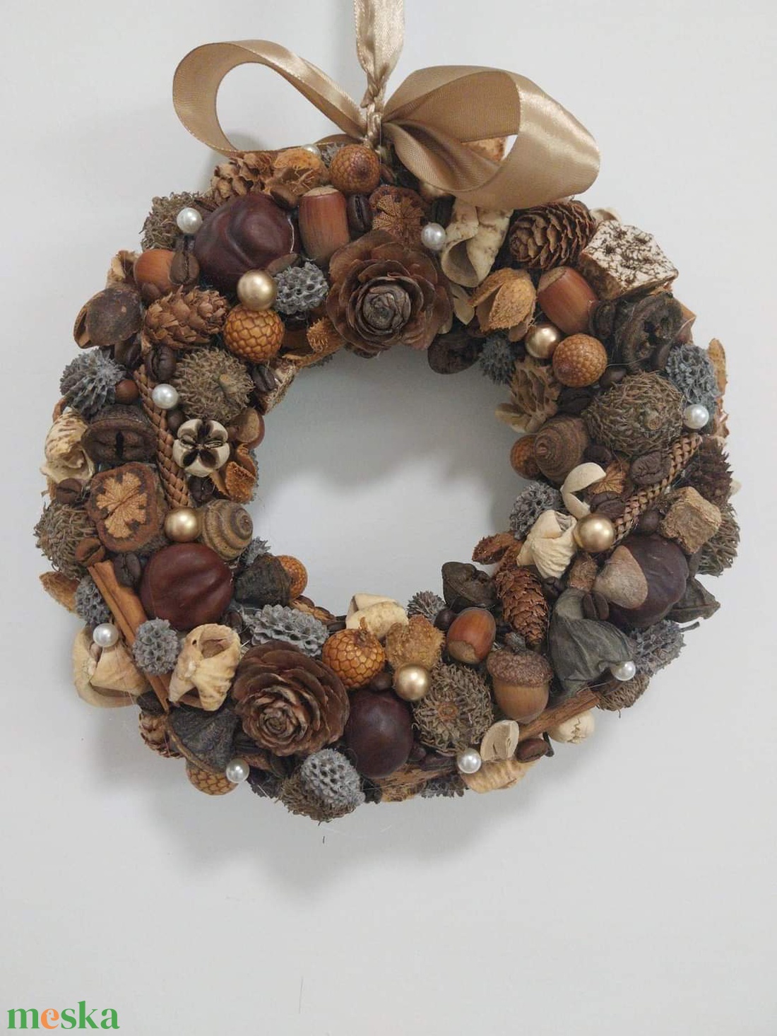 Termés koszorú ajtódísz  - otthon & életmód - dekoráció - virágdísz és tartó - koszorú - Meska.hu